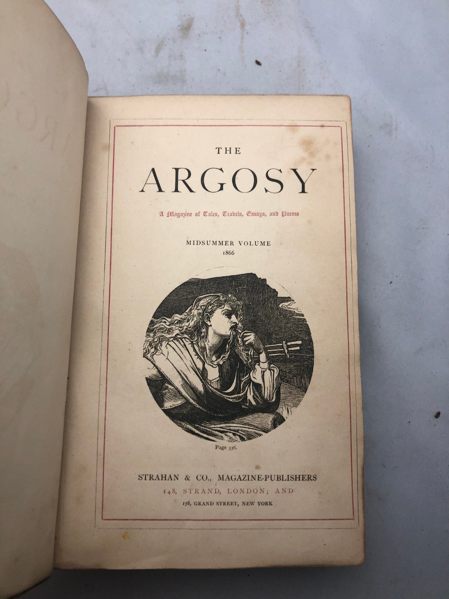 1866 'The Argosy' Volume One by Charles Reade