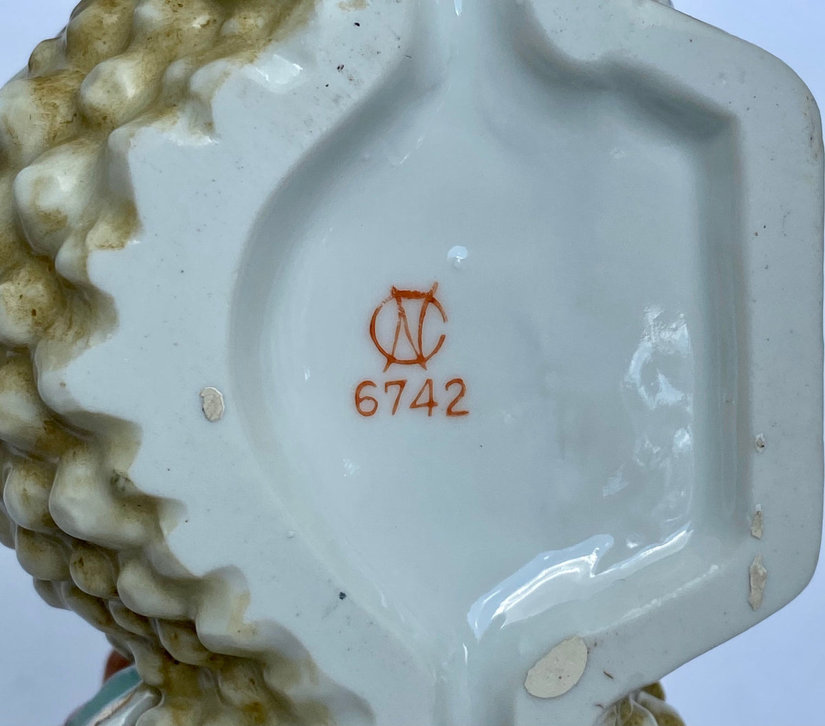Antique Japanese Porcelain Vase with Boy and Girl