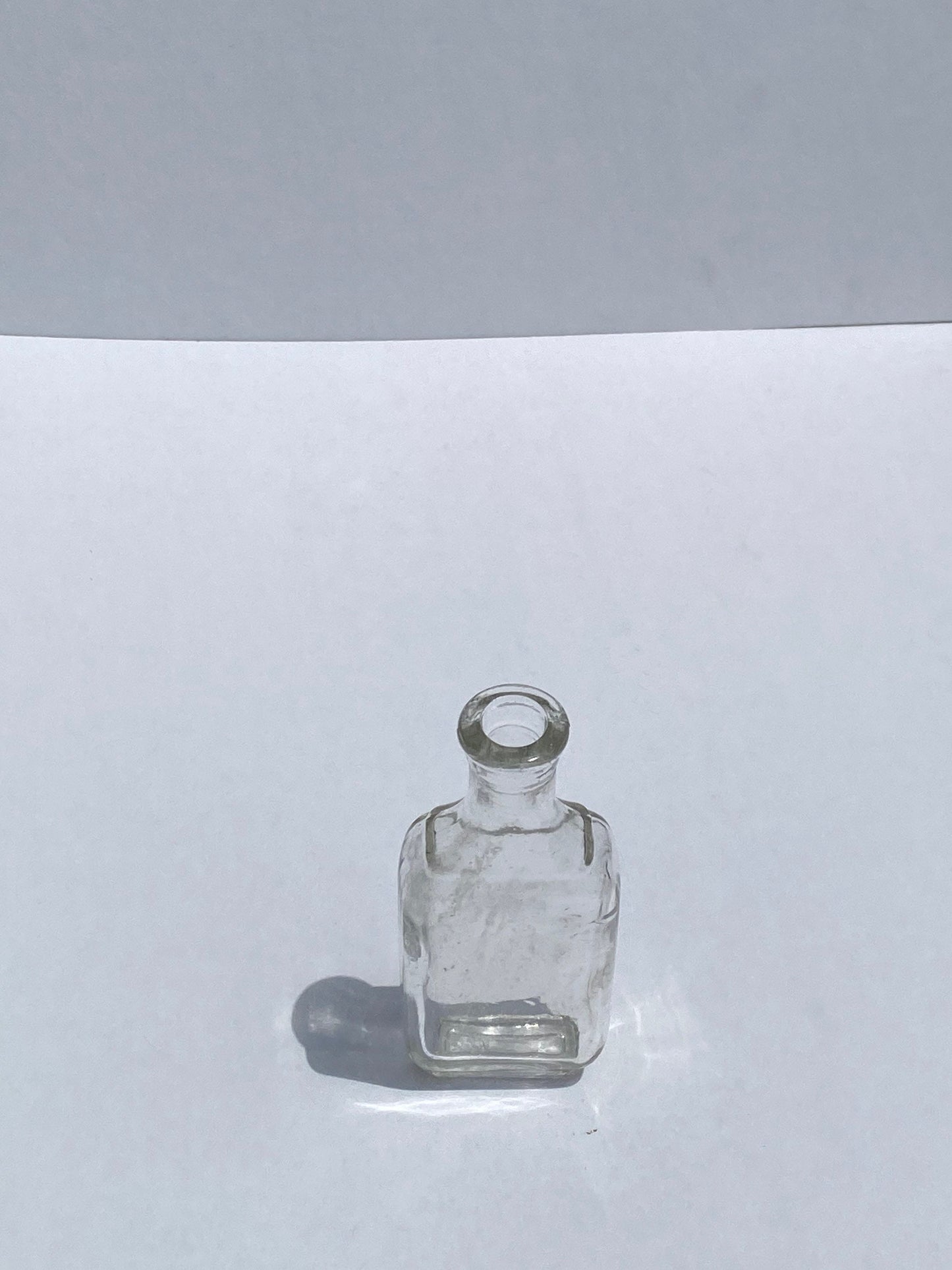 Vintage Mini Unmarked Glass Medicine Bottle