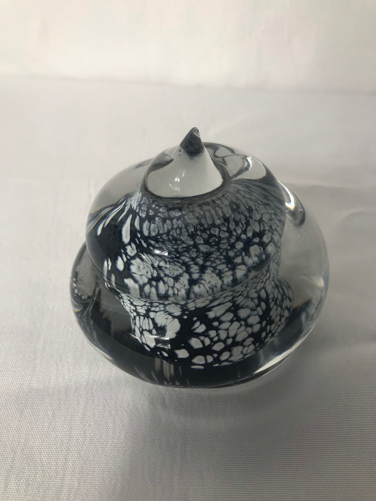Vintage Speckled Glass Paperweight | Home Decor | Office Decor
