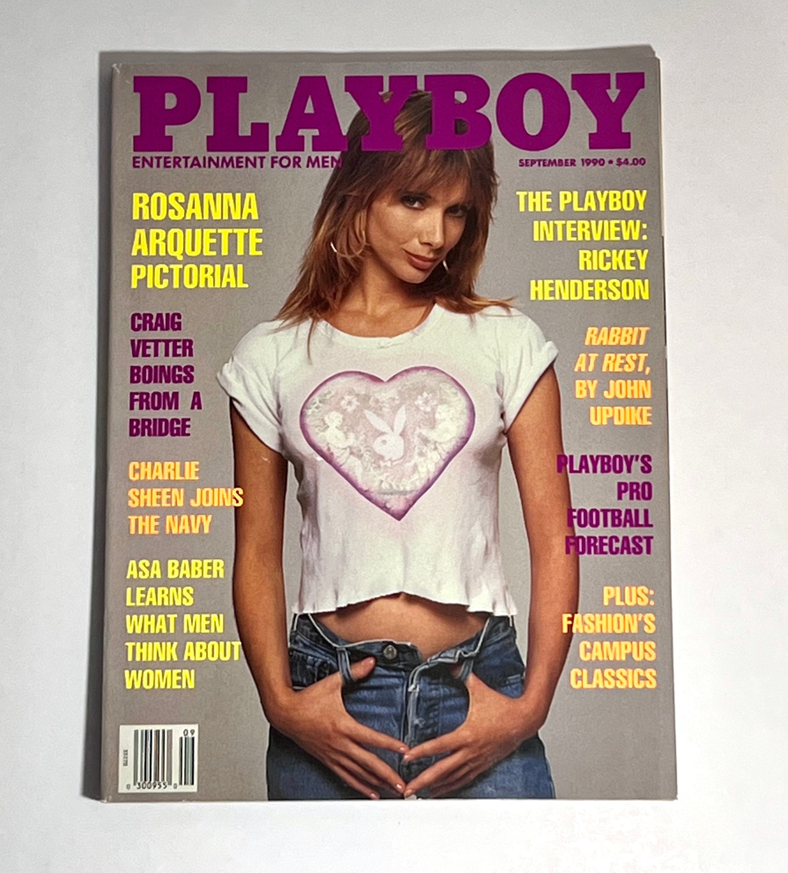 1990 Playboy Magazine Rosanna Arquette September Issue – Collect