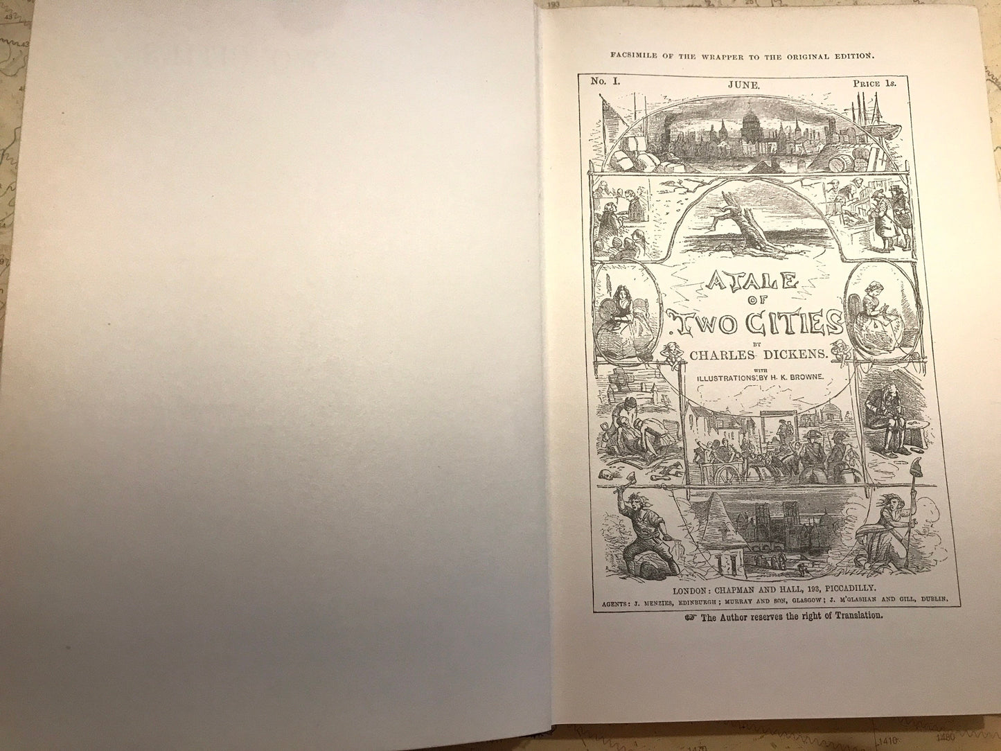Charles Dickens Tale Of Two Cities Book, Classic Literature Novel, English Literature Gift, Literary Reader Gift