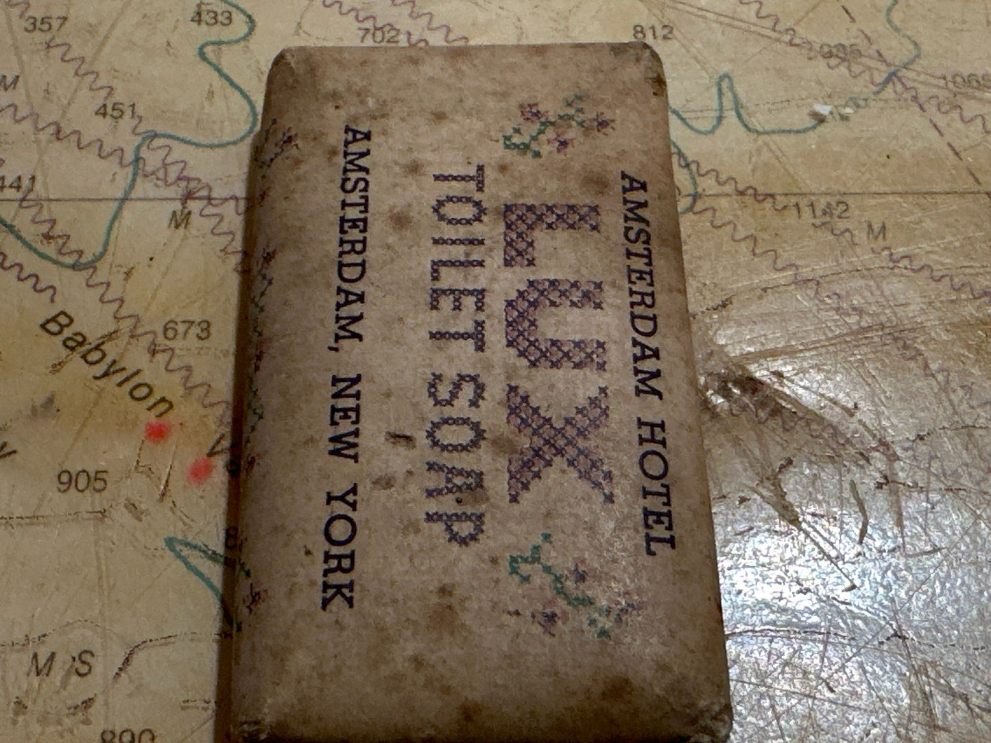 Vintage Amsterdam Hotel Lux Toilet Soap | Amsterdam, New York