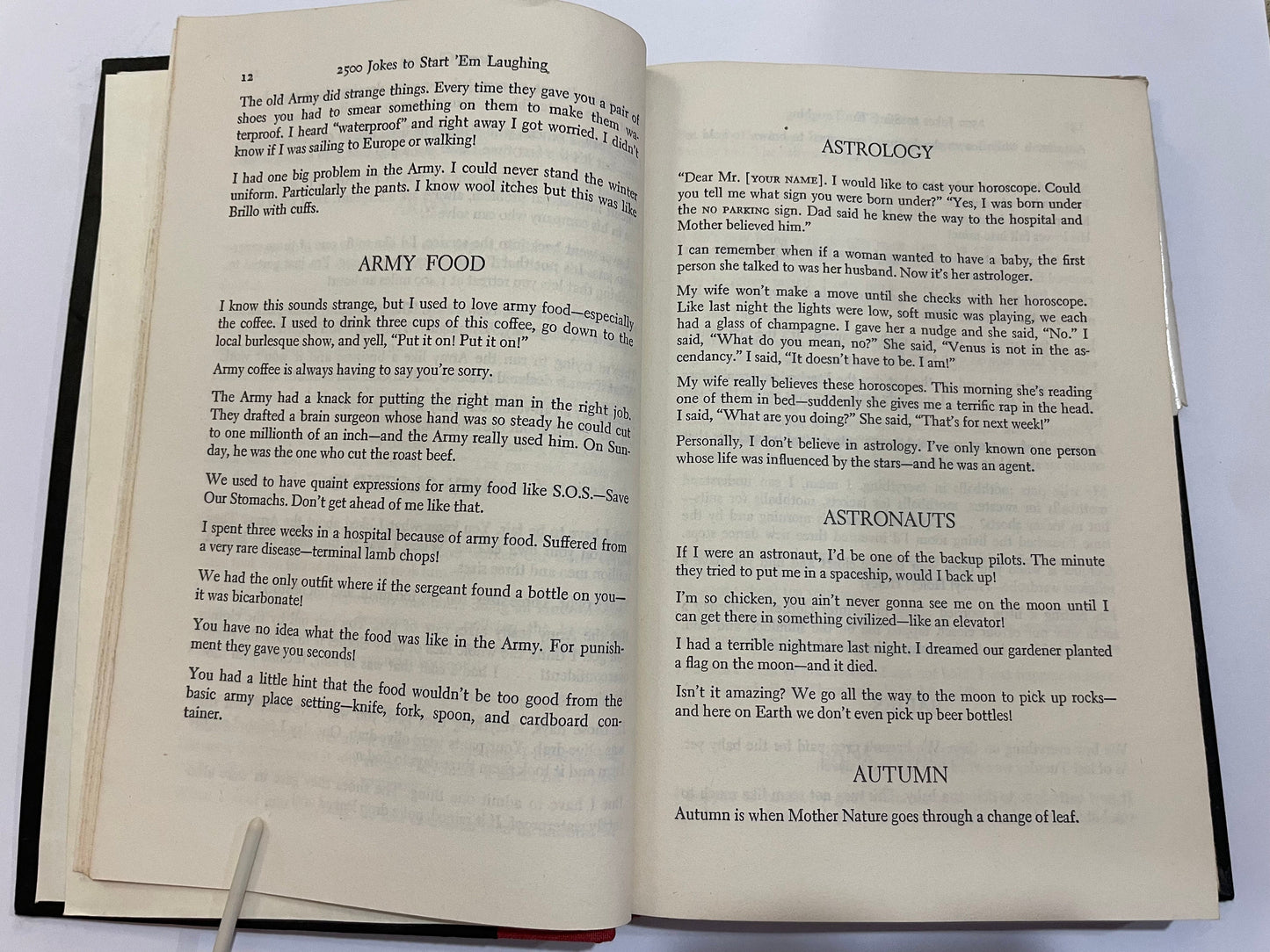 2500 Jones to Start'Em Laughing by Robert Orben, First Edition, Vintage Book, Joke/Humor