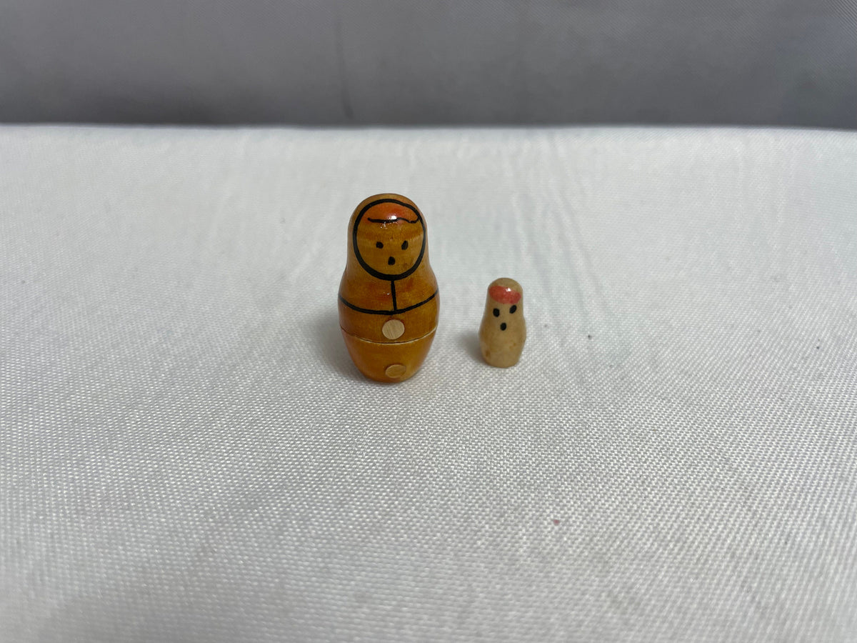 Vintage Russian Nesting Dolls, Wooden Hand painted Nesting Dolls, Rare Vintage Collectible, Set of 8