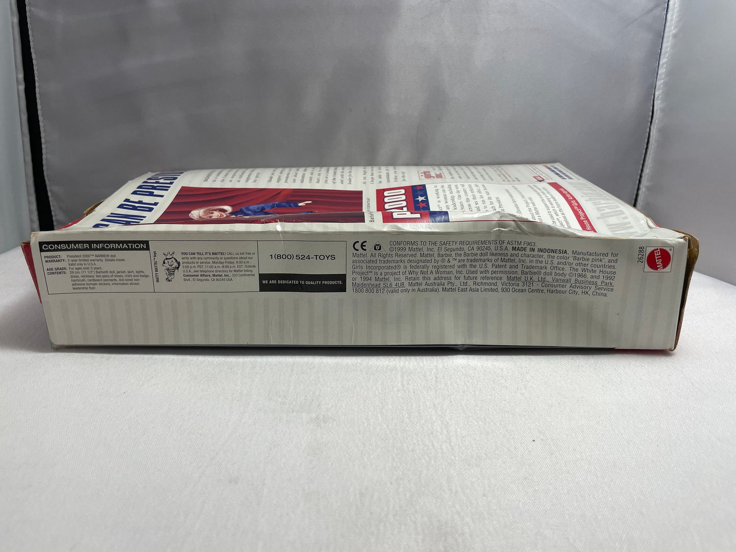 2000 President Barbie, The White House Project, Vintage Collectible Barbie Dolls, Mattel Doll, Limited Edition Doll