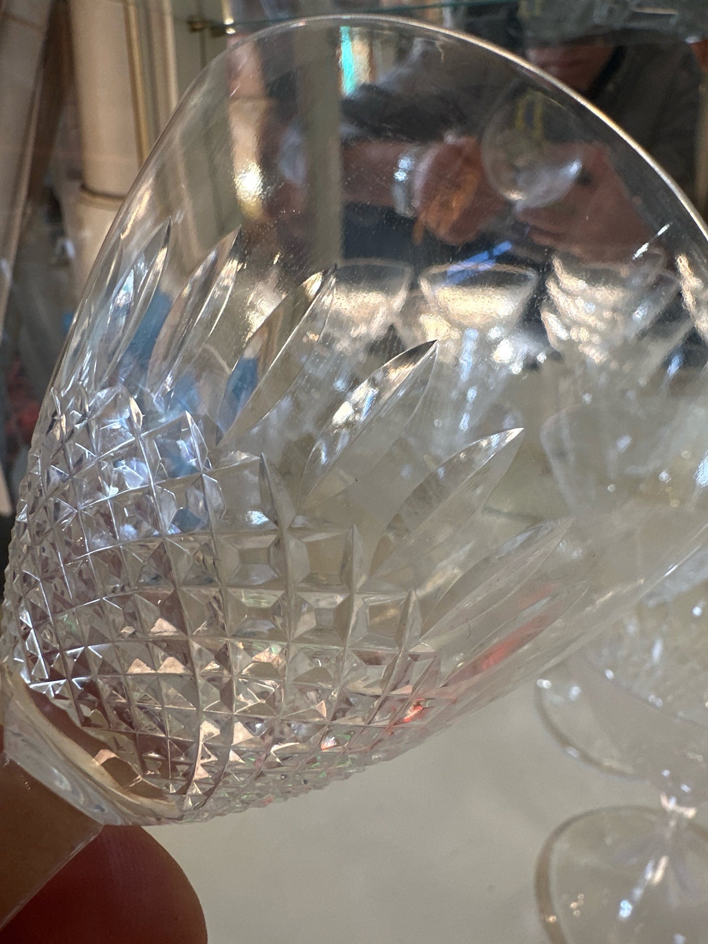 Signed Lalique Crystal Chinon Wine Glasses, Set of 12, Fine Dining Glass Set, Collectible Glassware, Luxury Stemware
