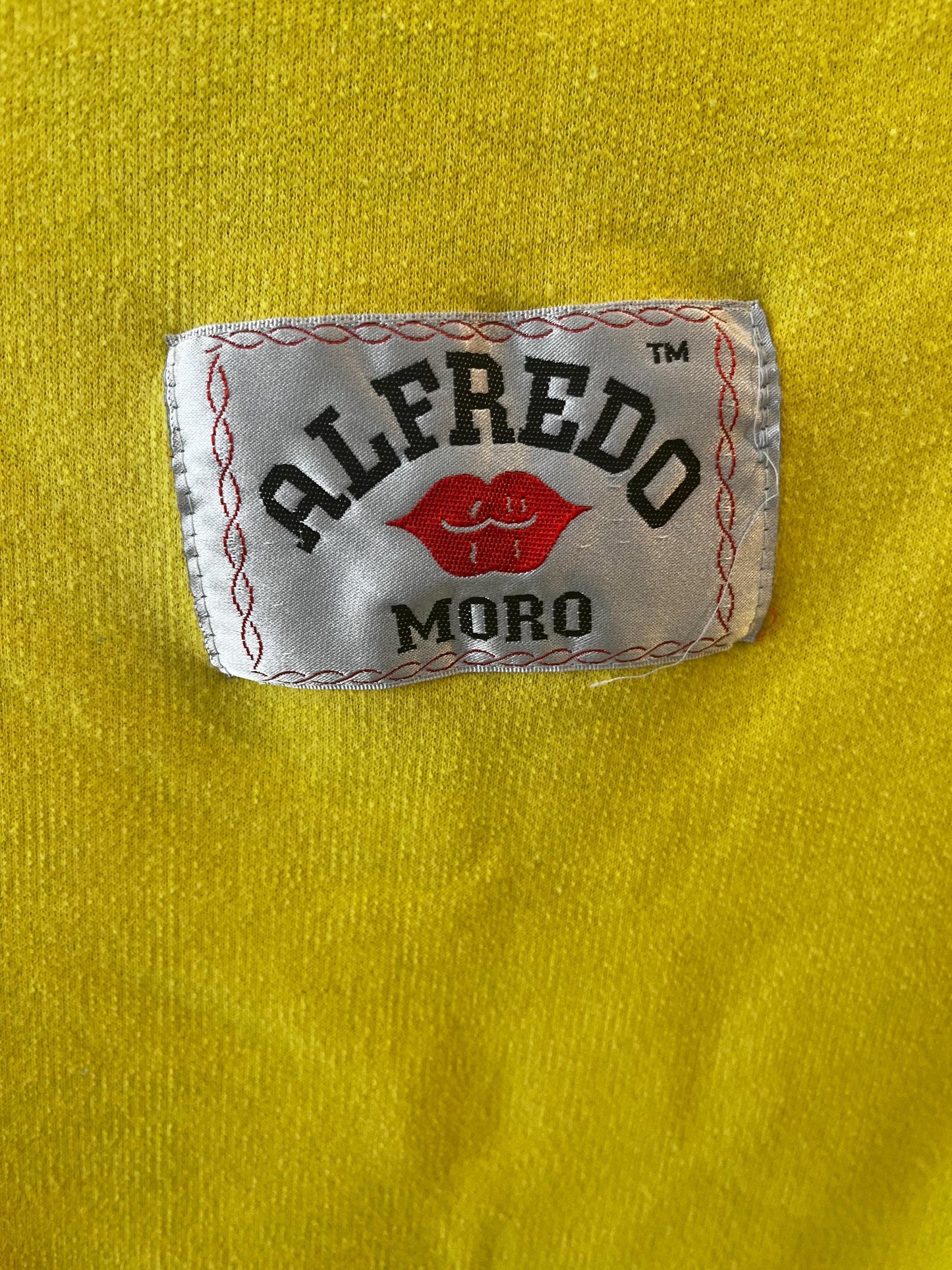 Vintage Alfredo Moro Sweatshirt Tee, 80s Fashion Shoulder Pads, Pockets, Retro Shirt