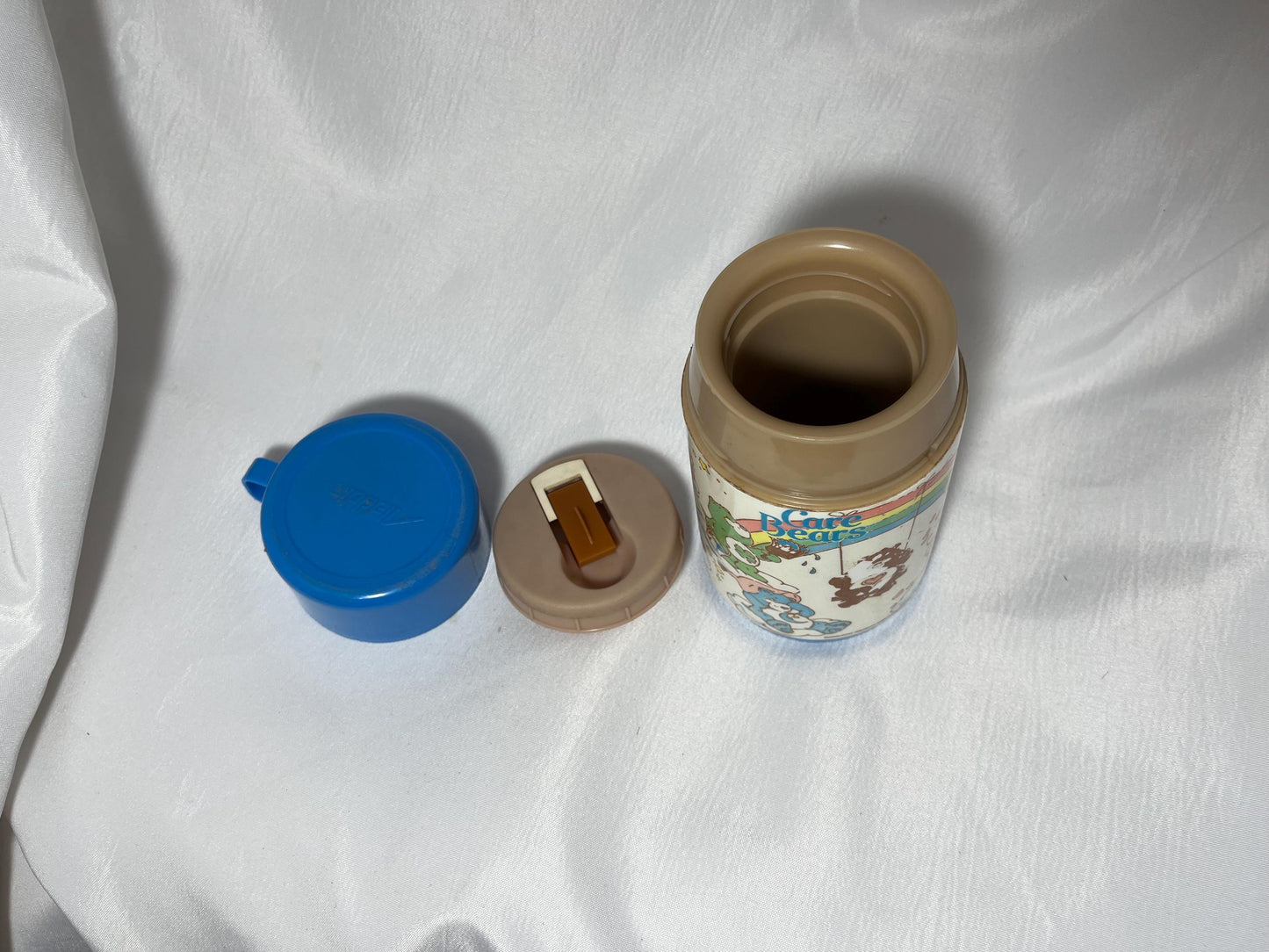 Care Bears Thermos, 80s TV Show Collectible, Retro Lunch Container, Kids Drinkware, Cartoon Character