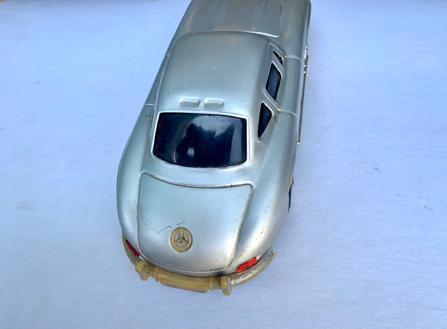 Vintage Silver Mercedes Benz Toy Car