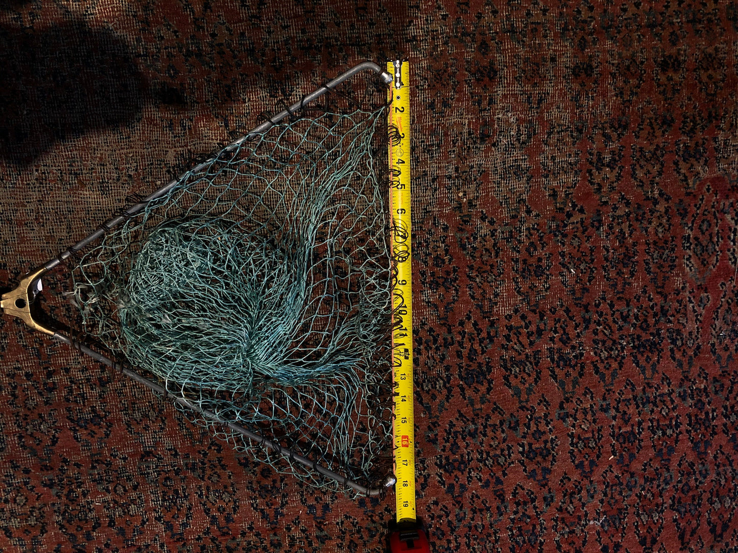 Vintage Scotish Brass folding trout landing net