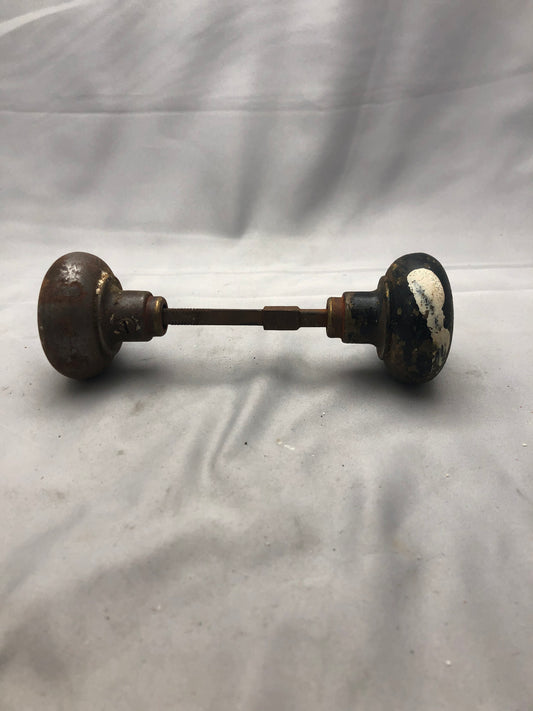 Antique Round Brass Door Knobs