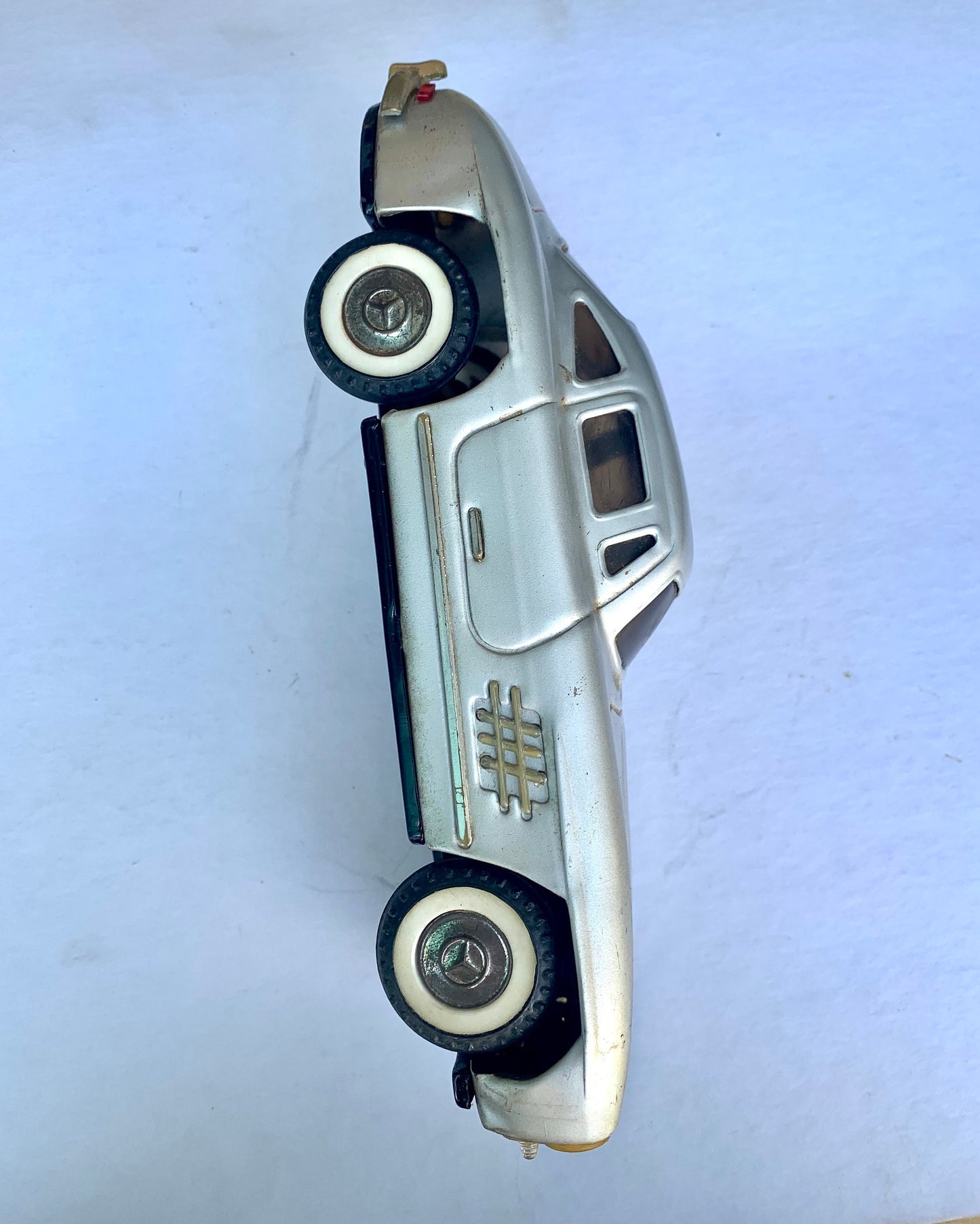 Vintage Silver Mercedes Benz Toy Car