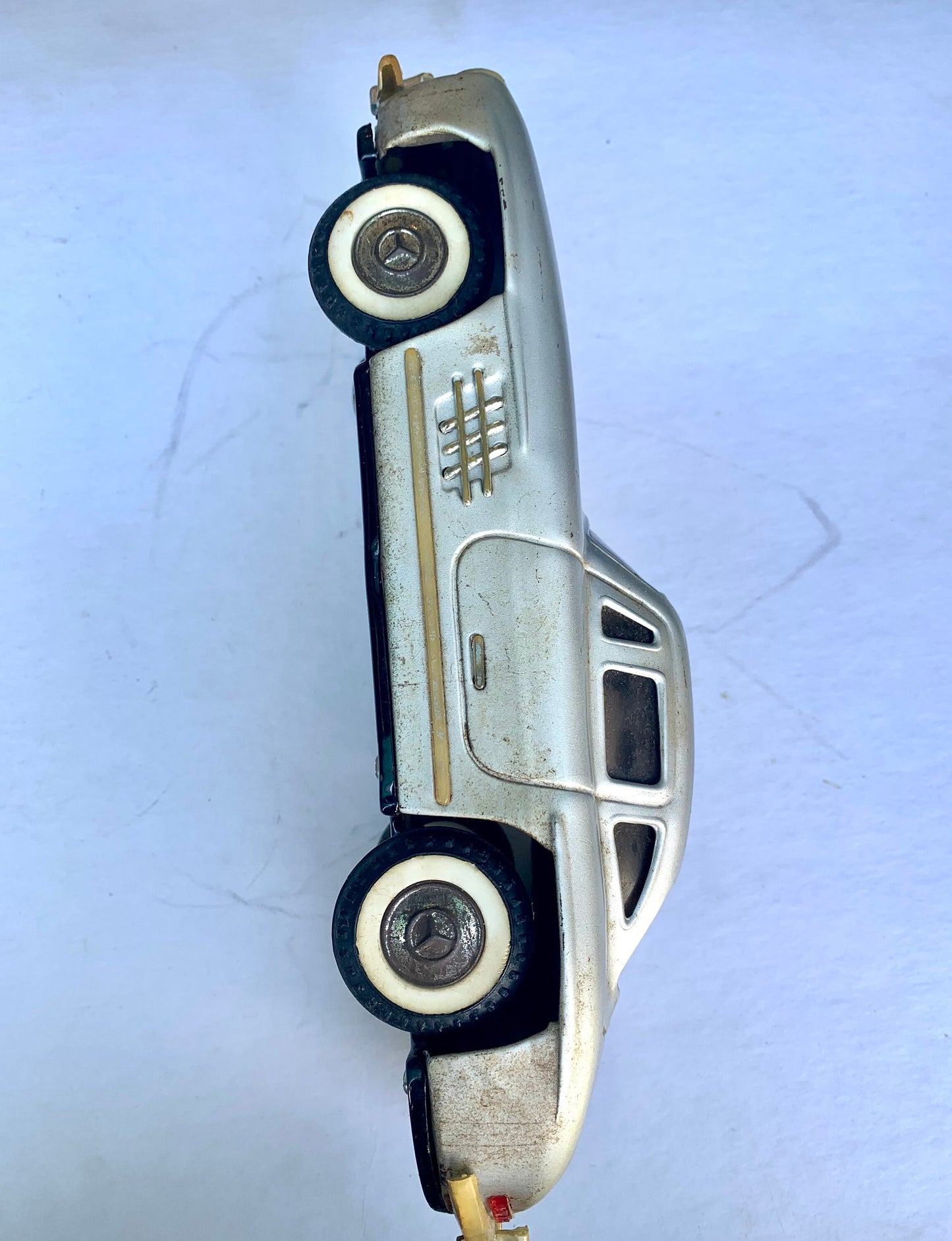 Vintage Silver Mercedes Benz Toy Car