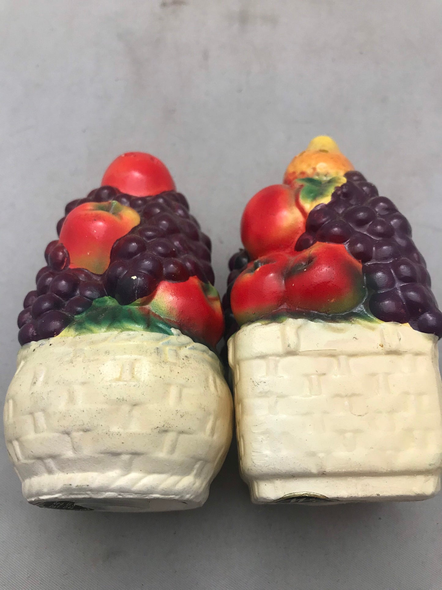 Vintage Porcelain Fruit Basket - Salt&Pepper Shakers