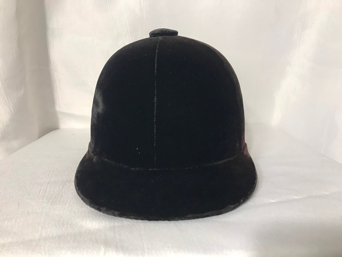 Vintage Equestrian Brown Velvet Helmet Hat | Accessories