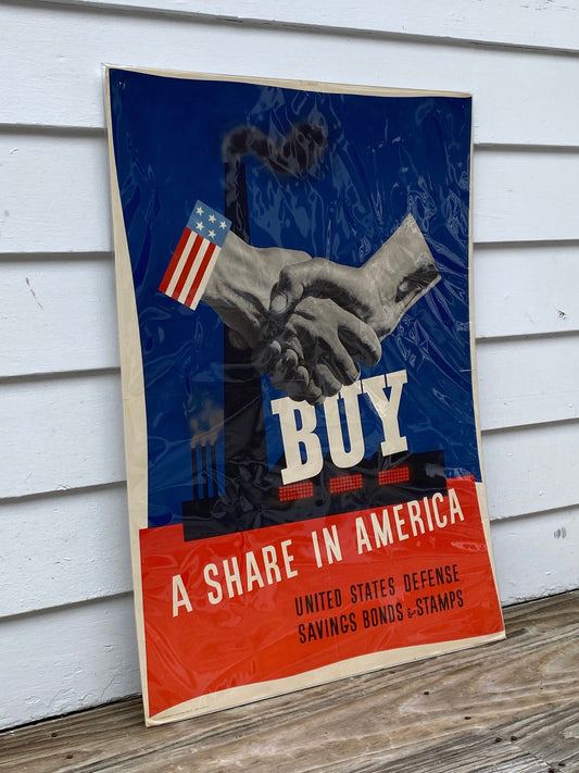 Original WW 2 Poster “Buy a Share in America”