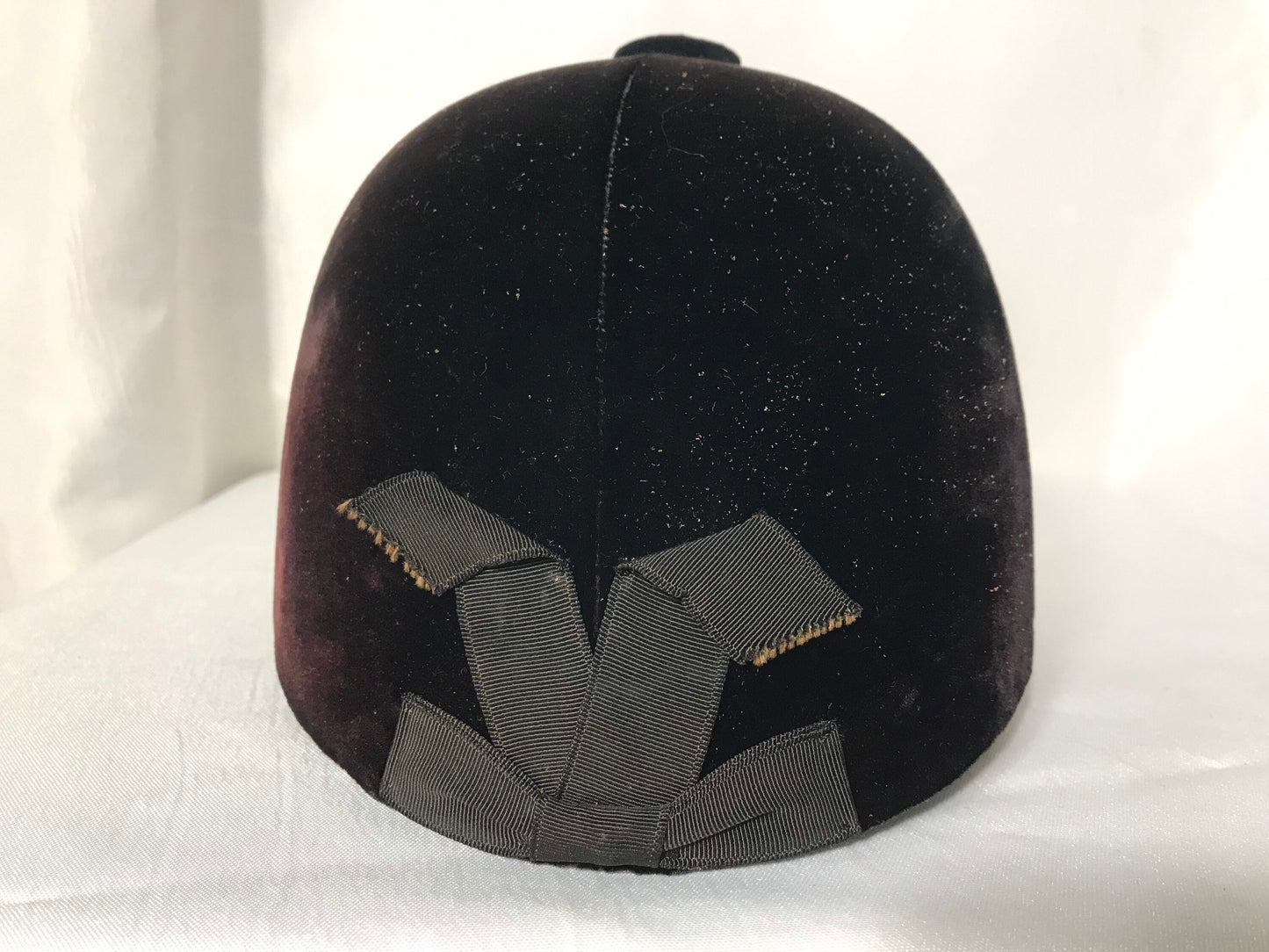 Vintage Equestrian Brown Velvet Helmet Hat | Accessories