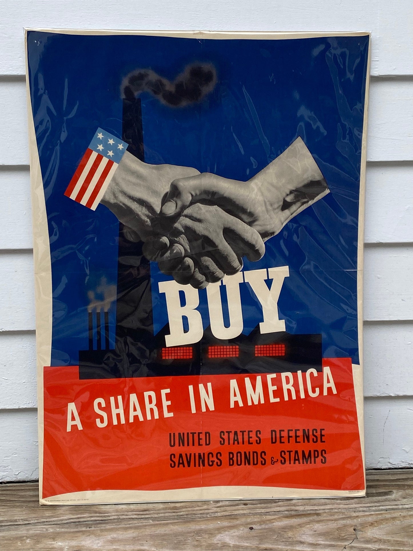 Original WW 2 Poster “Buy a Share in America”