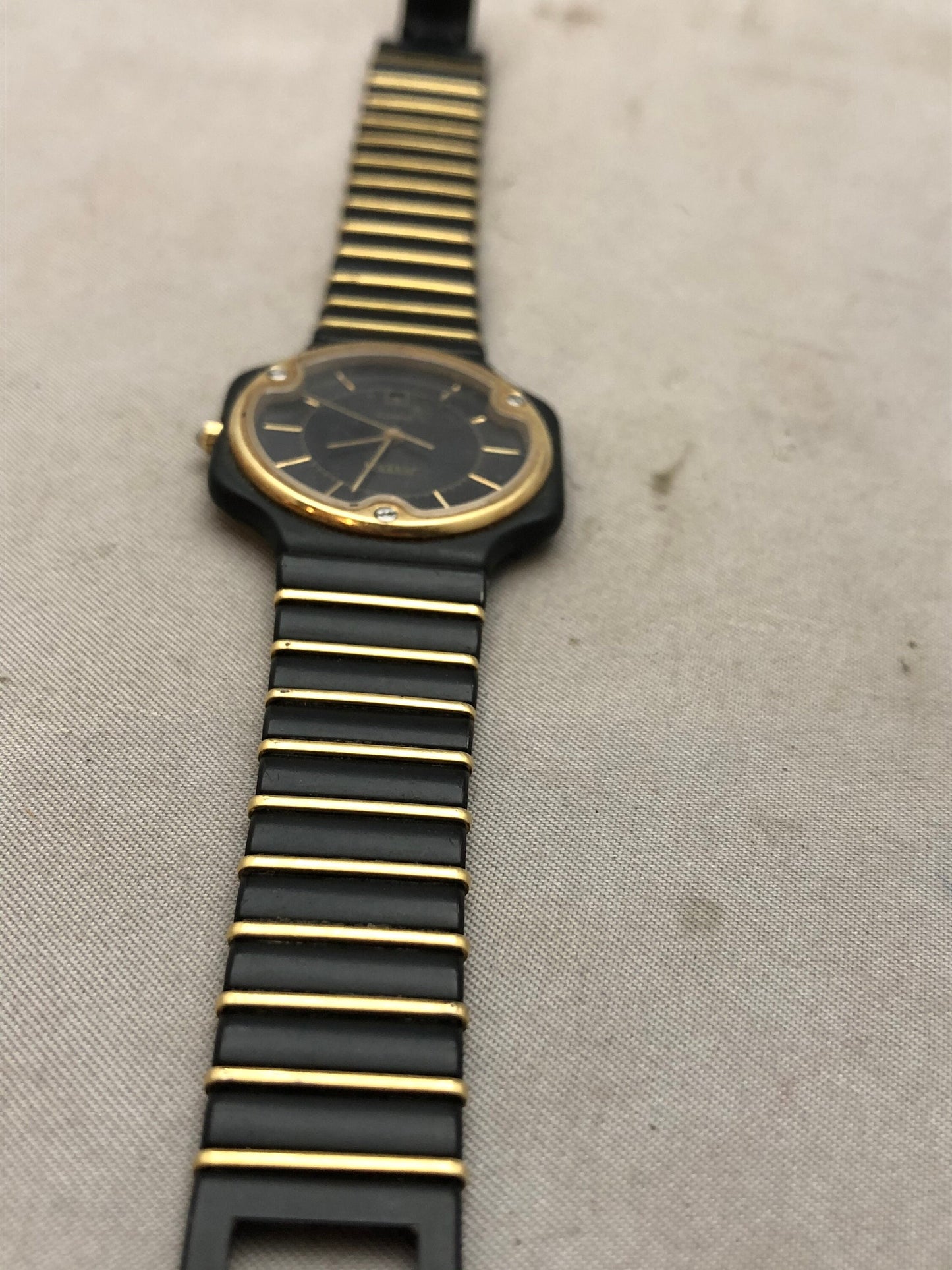 Vintage Juvenia quartz watches stainless steel.