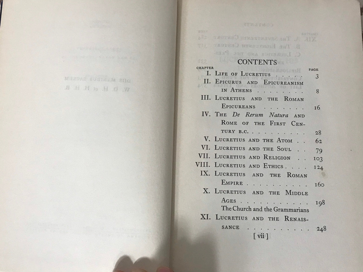 Lucretius And His Influence by George Depue Hadzsits | Longmans, Green and co 1935 | Literature & Fiction