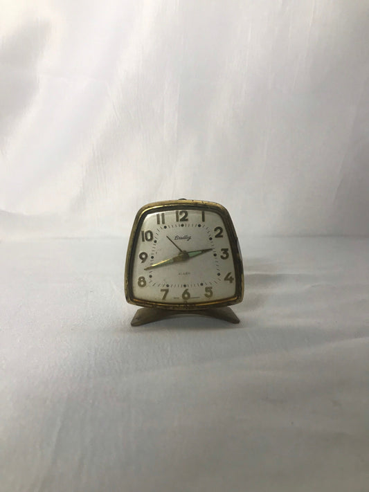 Vintage Bradley Bronze Alarm Clock | Home & Living Decor