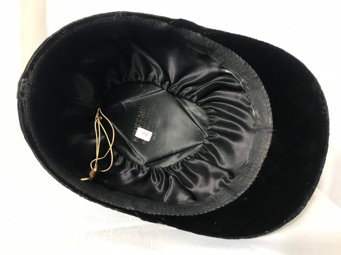 Vintage Equestrian Brown Velvet Helmet Hat | Accessories