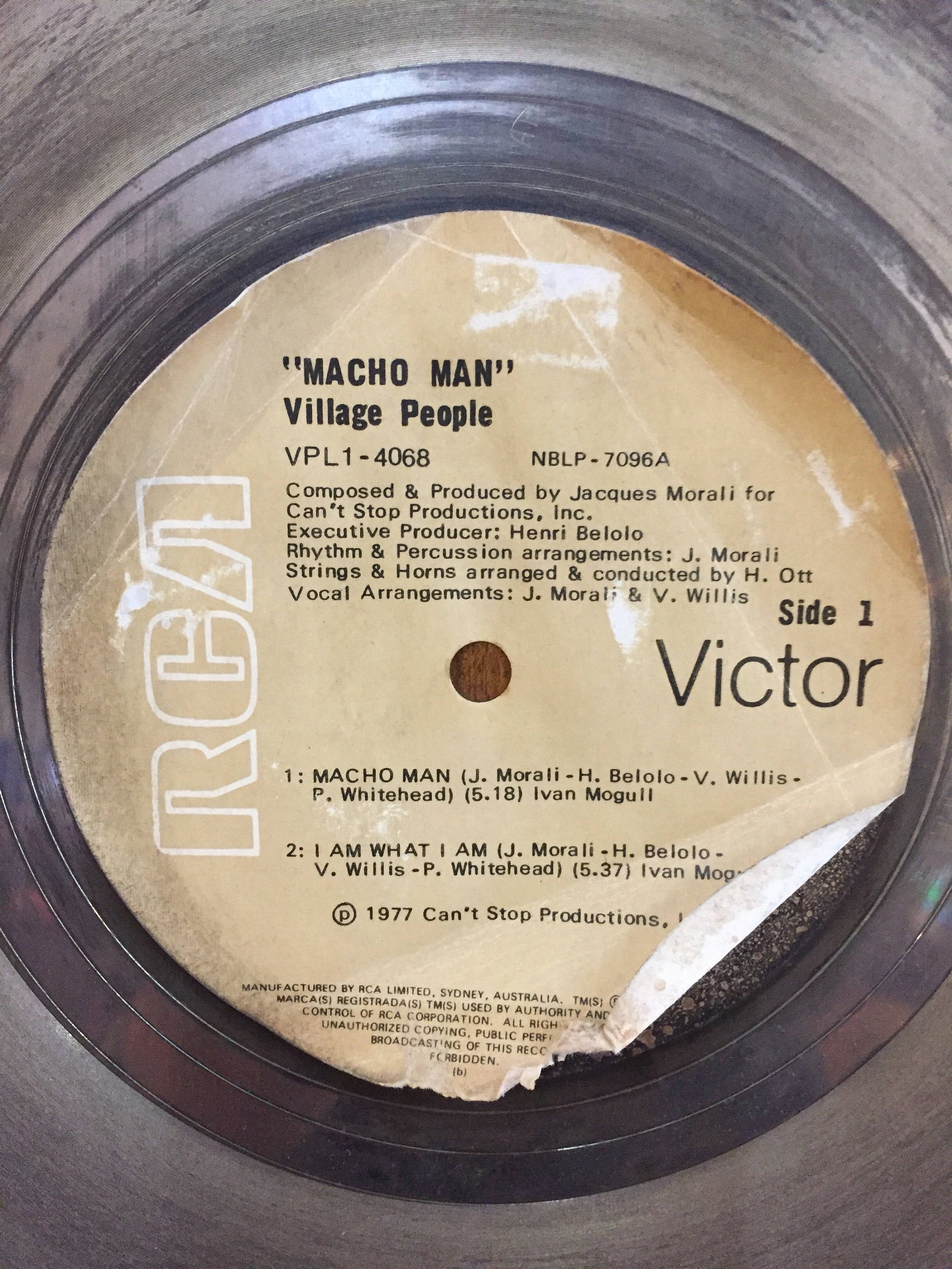 Vintage Platinum Album Award