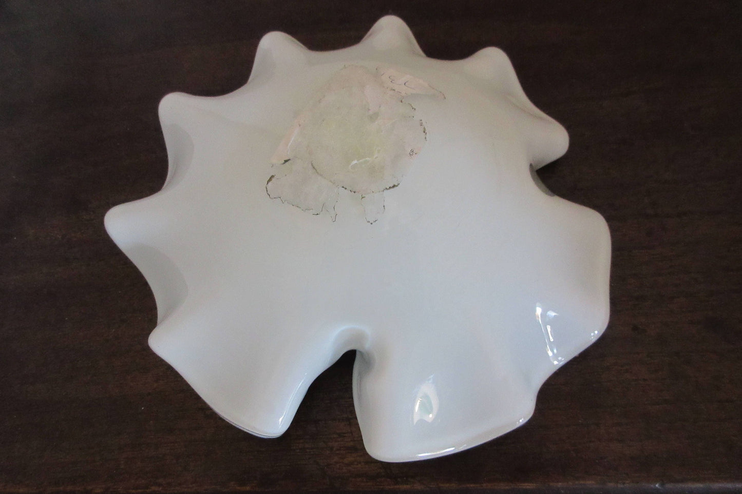 Pastel Green Venetian Glass Shallow Bowl, Small Decorative Dish, Trinket Tray, Hand-blown Glass Gift
