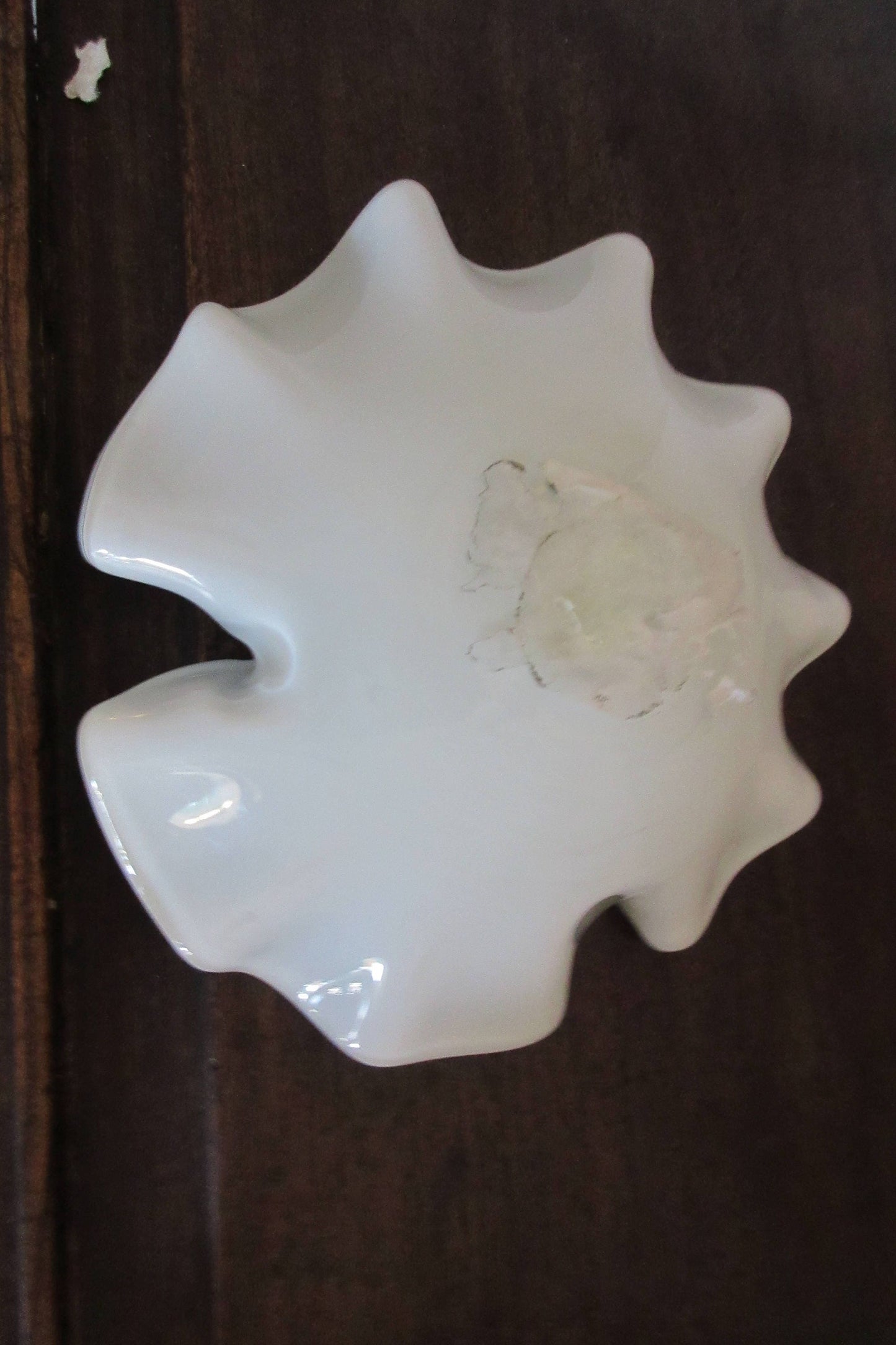 Pastel Green Venetian Glass Shallow Bowl, Small Decorative Dish, Trinket Tray, Hand-blown Glass Gift