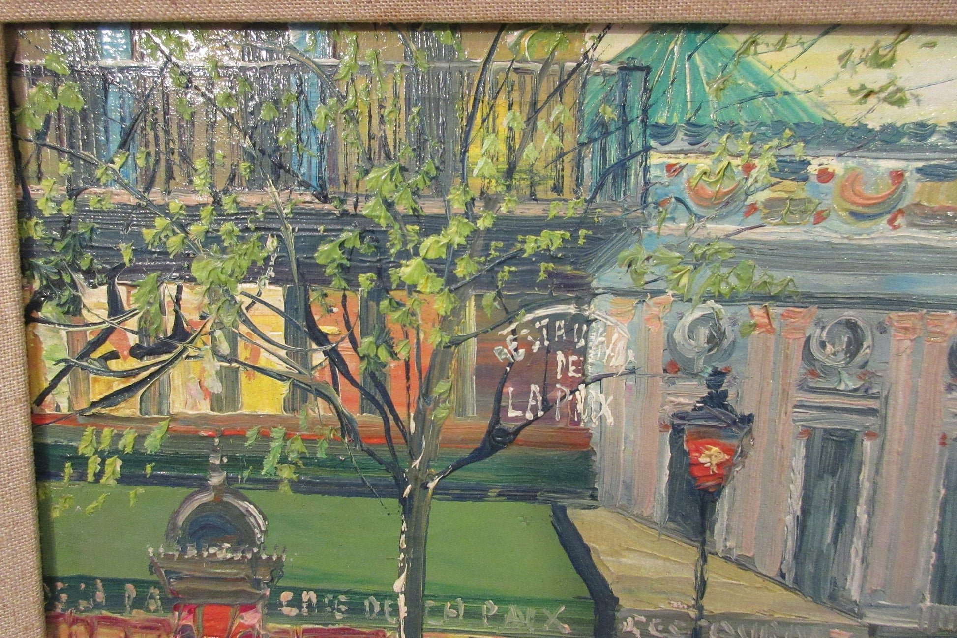 Oil Painting on Canvas-French Street Scene by Dolfs