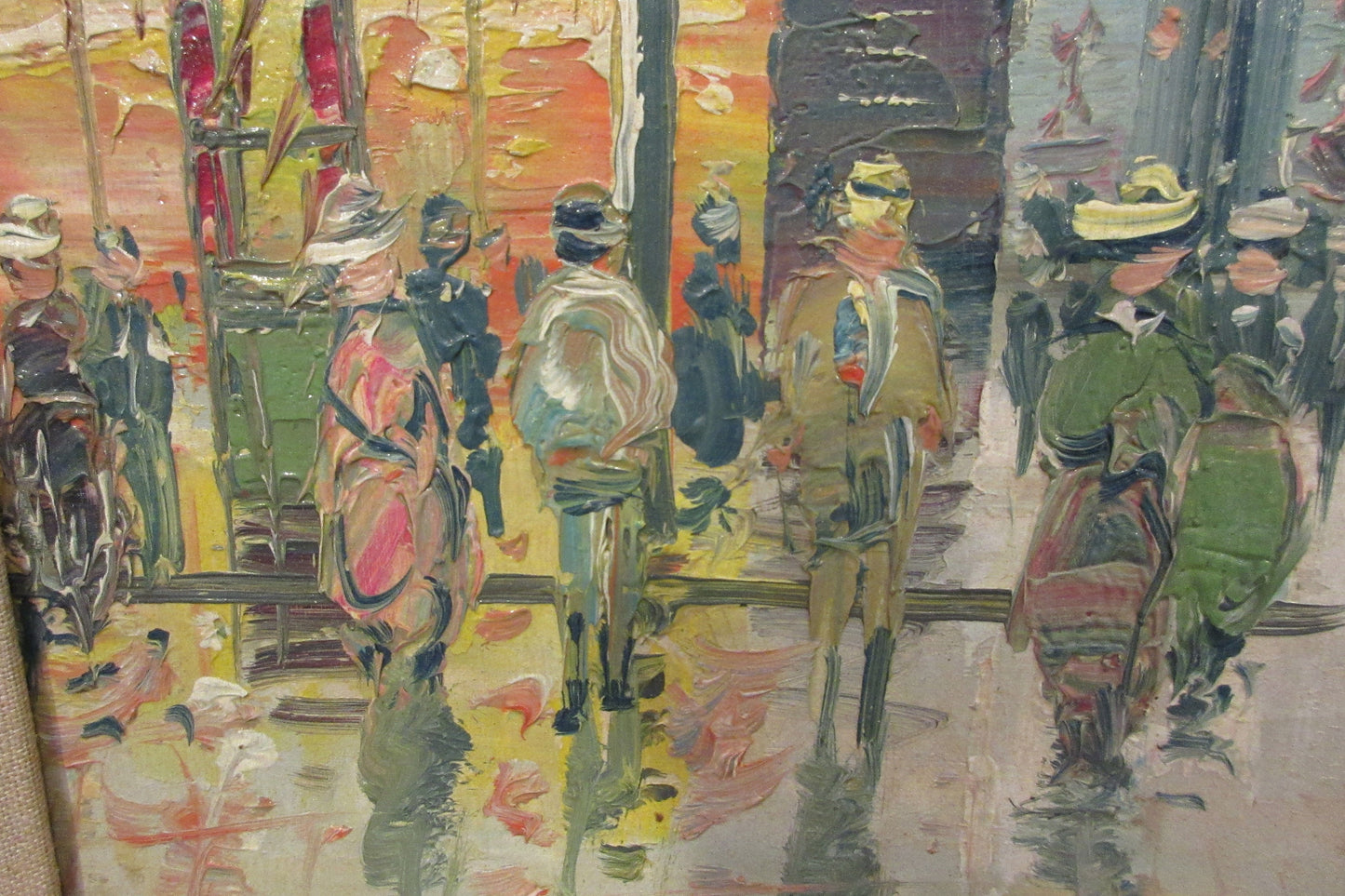 Oil Painting on Canvas-French Street Scene by Dolfs