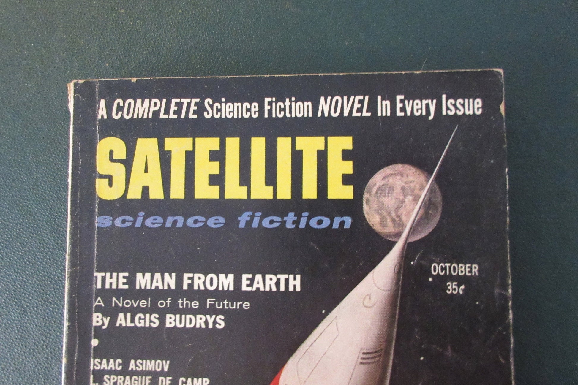 SATELLITE Science Fiction Magazine-Oct1956-Volume 1,Issue 1. With Isaac Asimov-XF-Cond