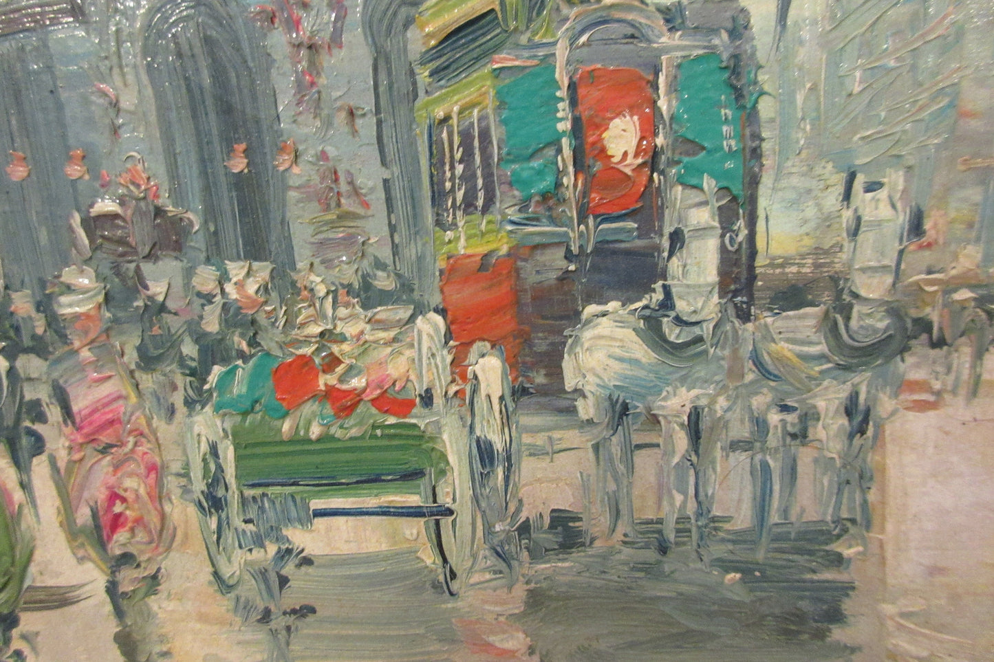 Oil Painting on Canvas-French Street Scene by Dolfs