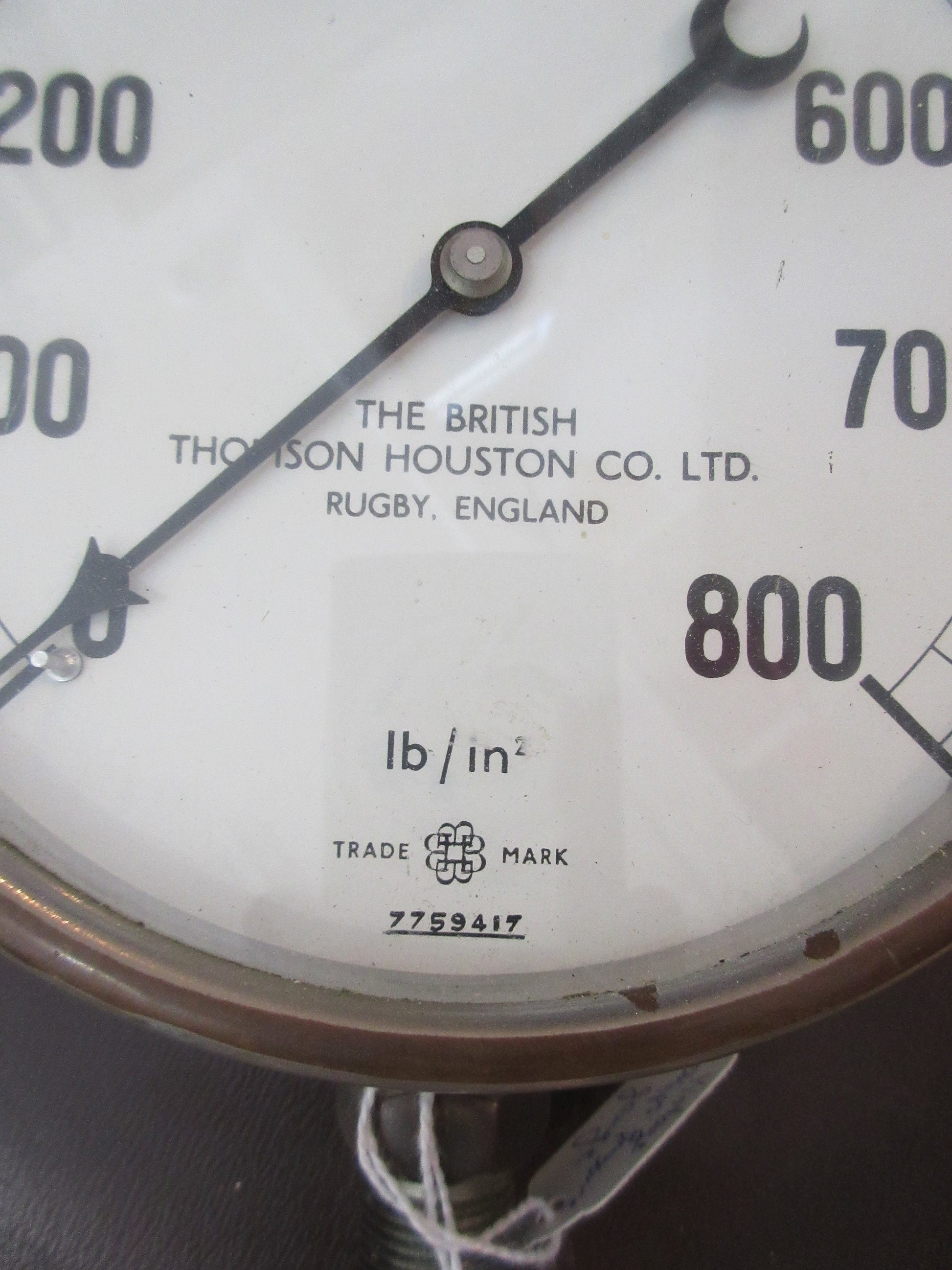 Vintage Gauge from The British Thomson Houston Co. LTD., Rugby,England