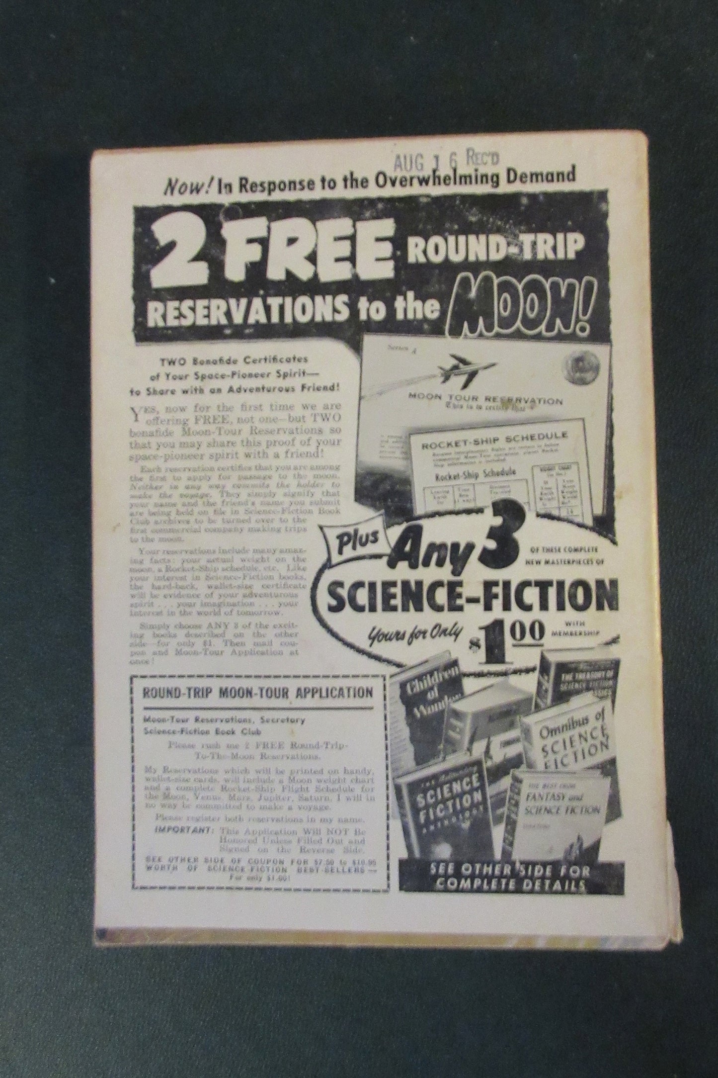 SATELLITE Science Fiction Magazine-Oct1956-Volume 1,Issue 1. With Isaac Asimov-XF-Cond