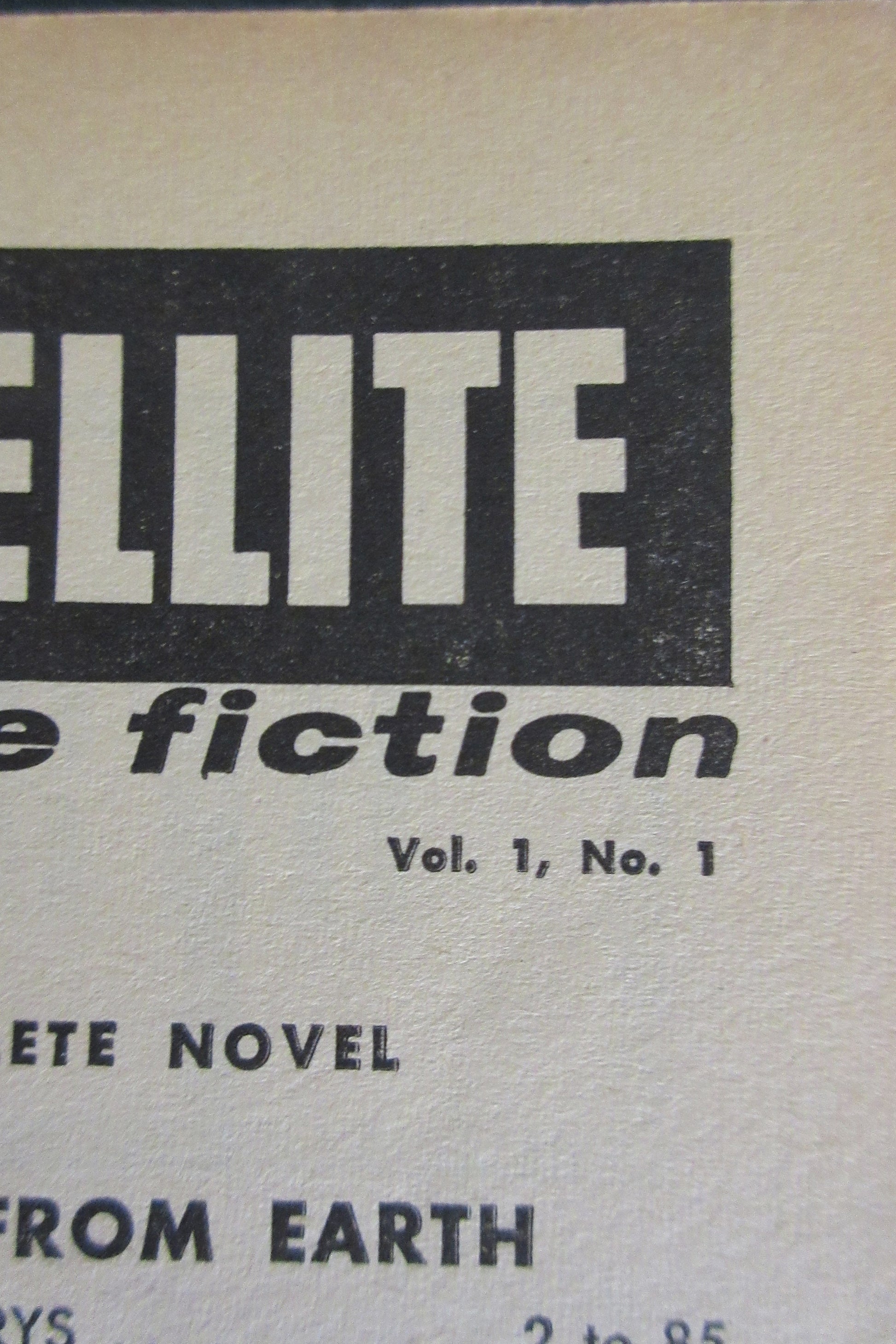 SATELLITE Science Fiction Magazine-Oct1956-Volume 1,Issue 1. With Isaac Asimov-XF-Cond