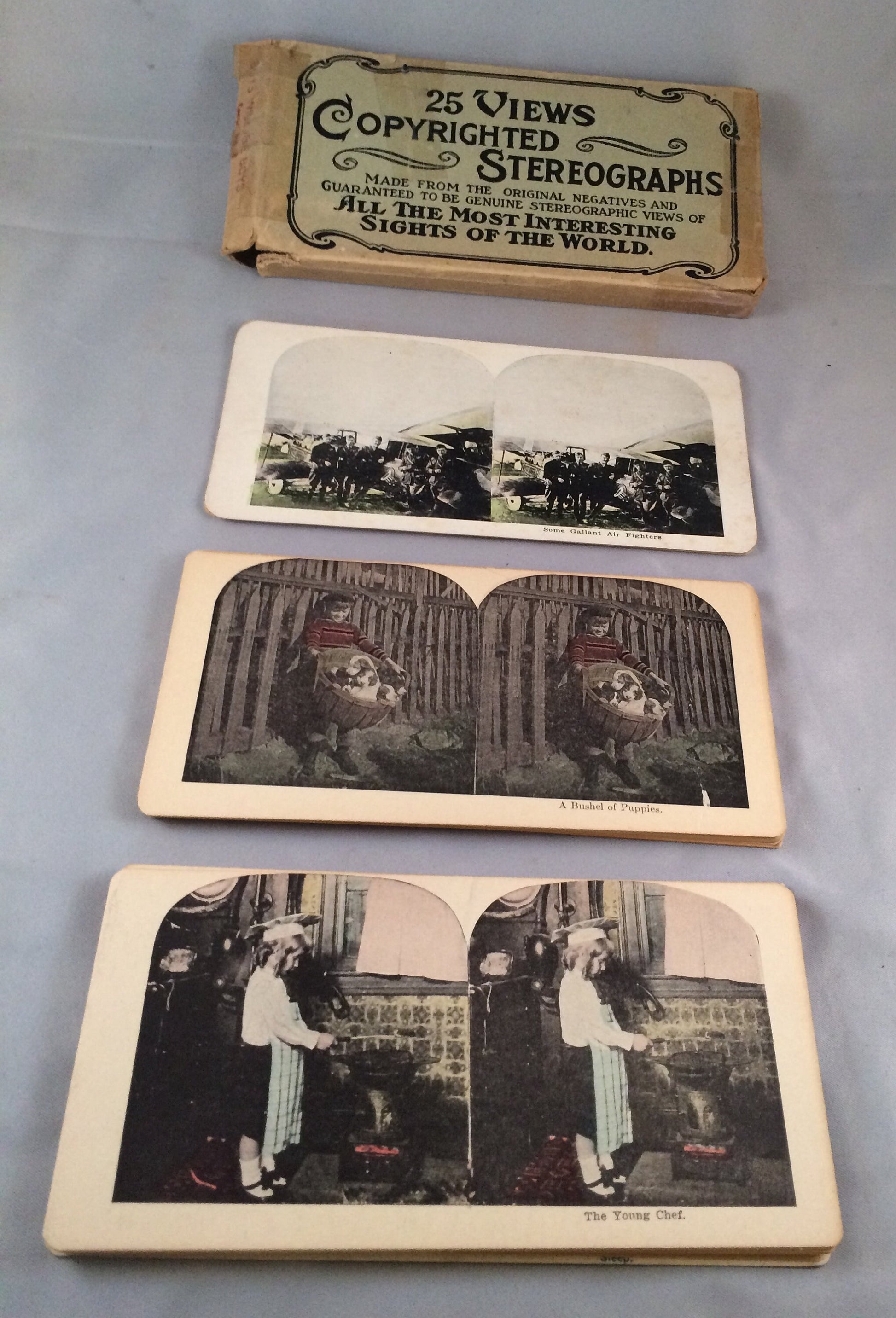 stereographs 25 set "Boys Will Be Boys