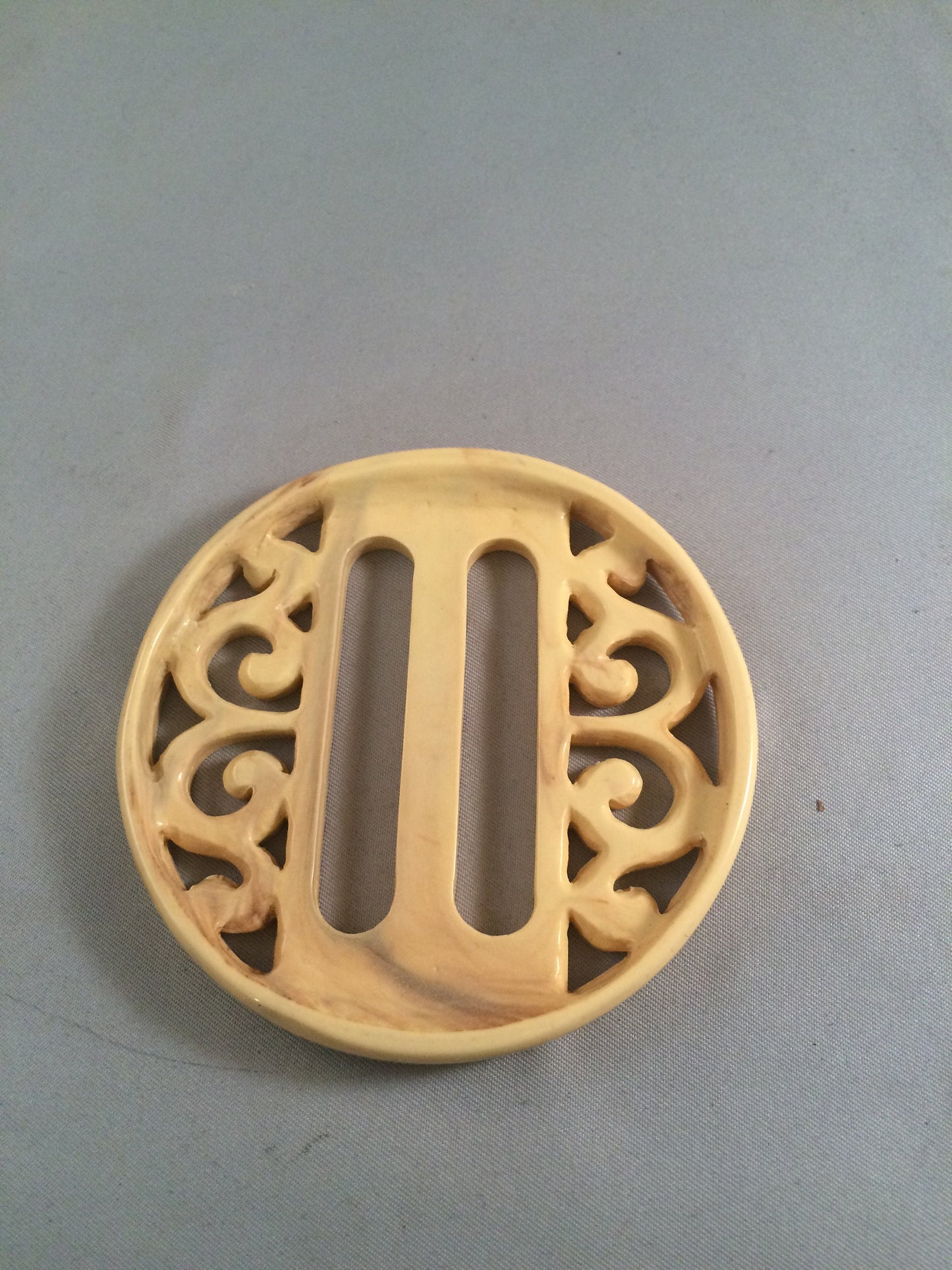 Ivory Bakelite design buckle