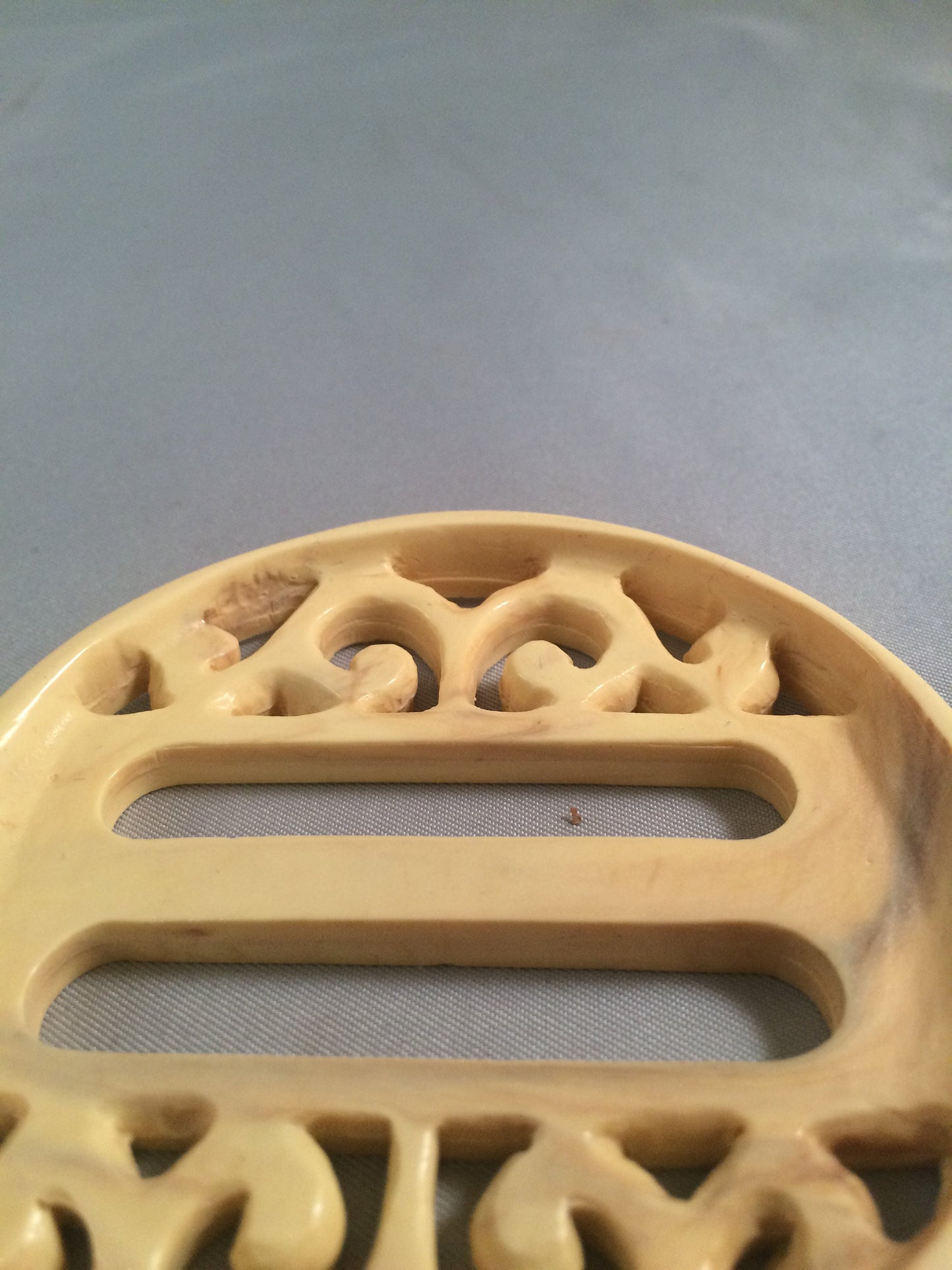 Ivory Bakelite design buckle