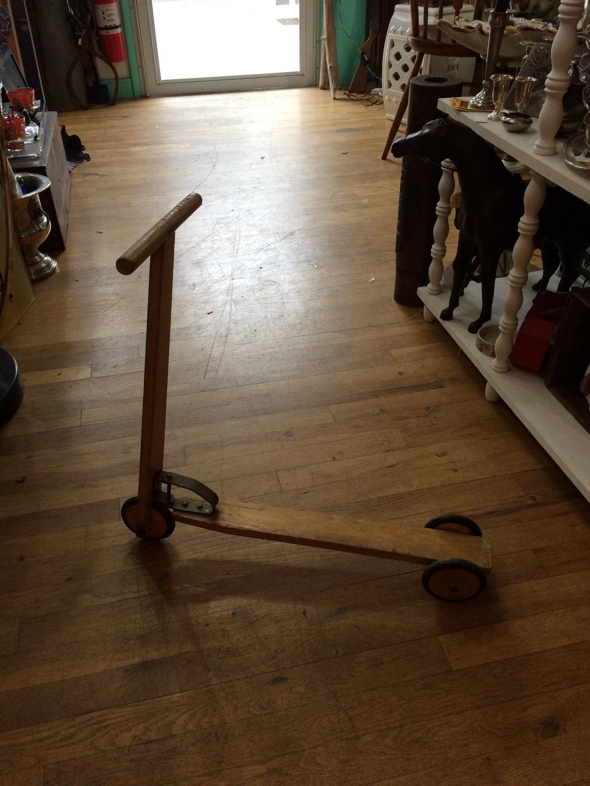 Vintage Wooden Scooter