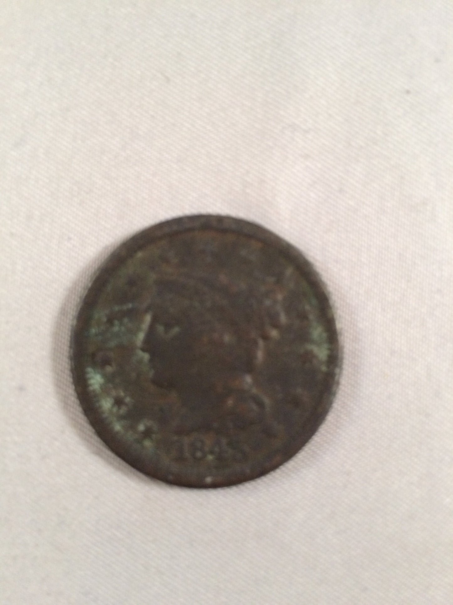 Vintage 1845 Braided Hair, Liberty Head Large Cent | Collectible Items