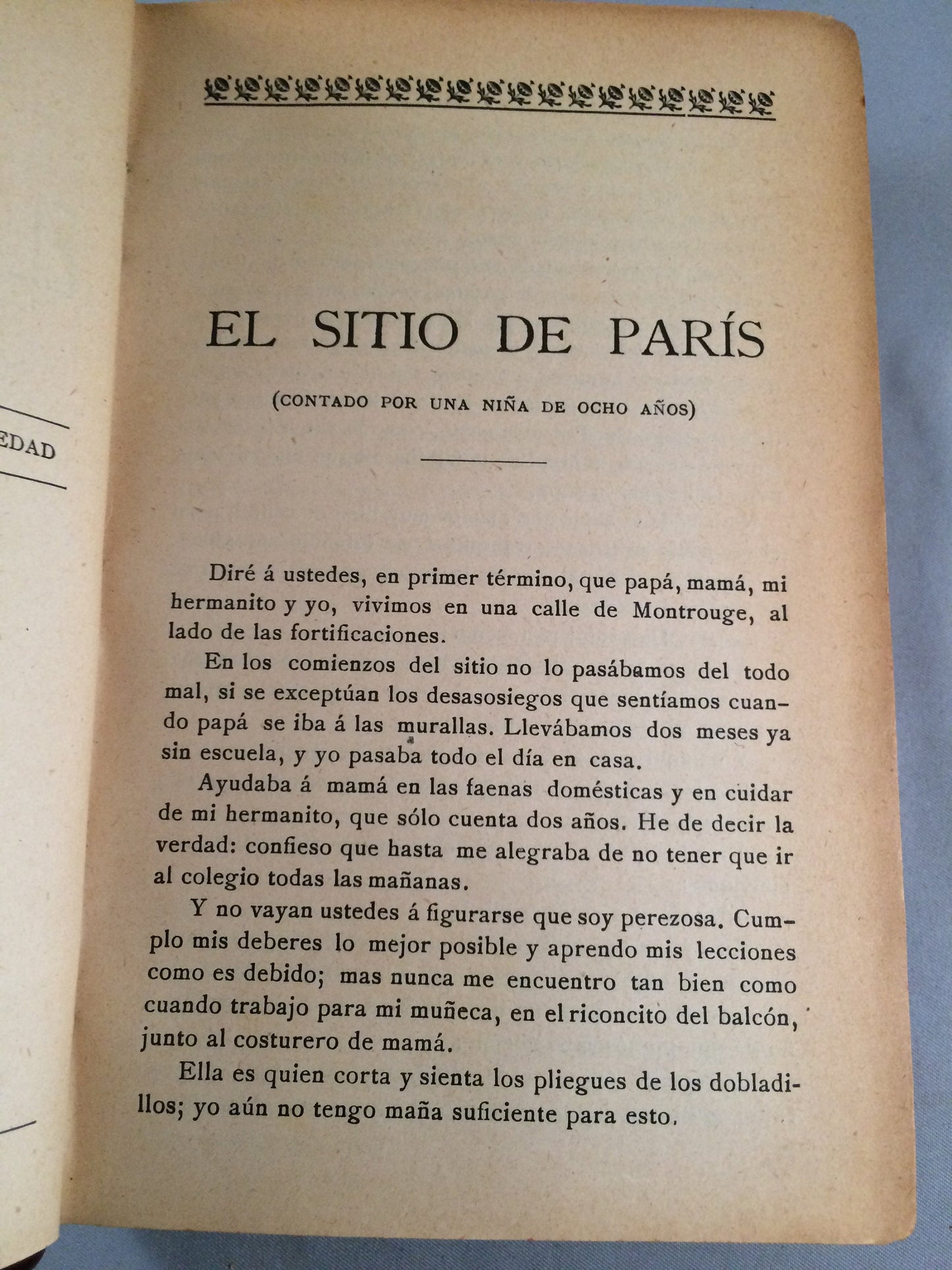 Vintage El Sitio De Paris Eusebio Heras (1905)