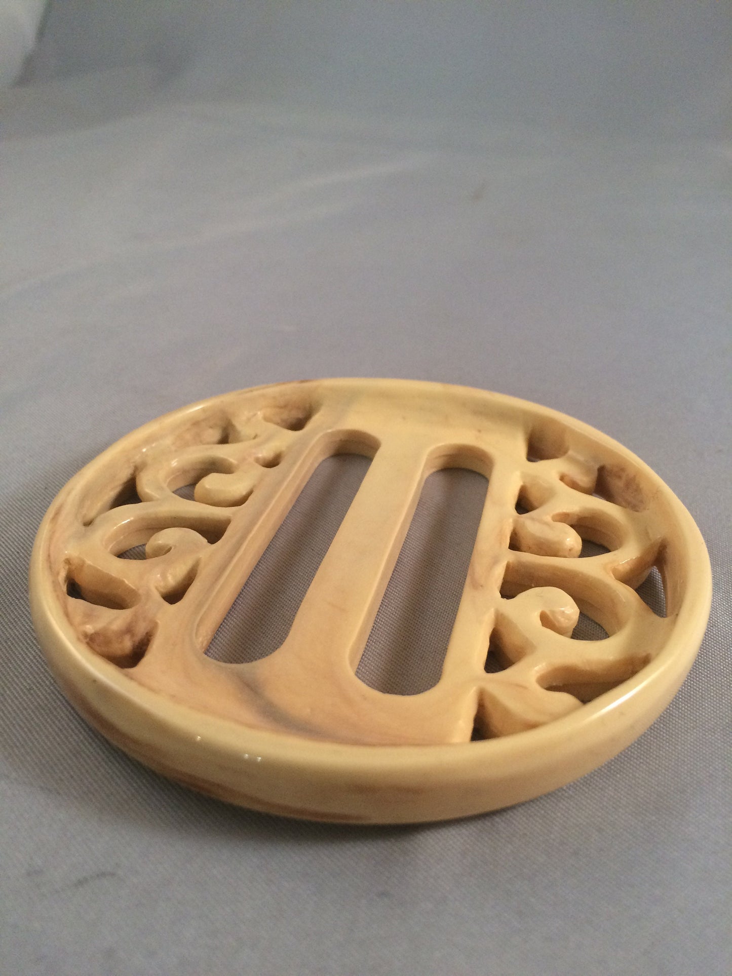 Ivory Bakelite design buckle