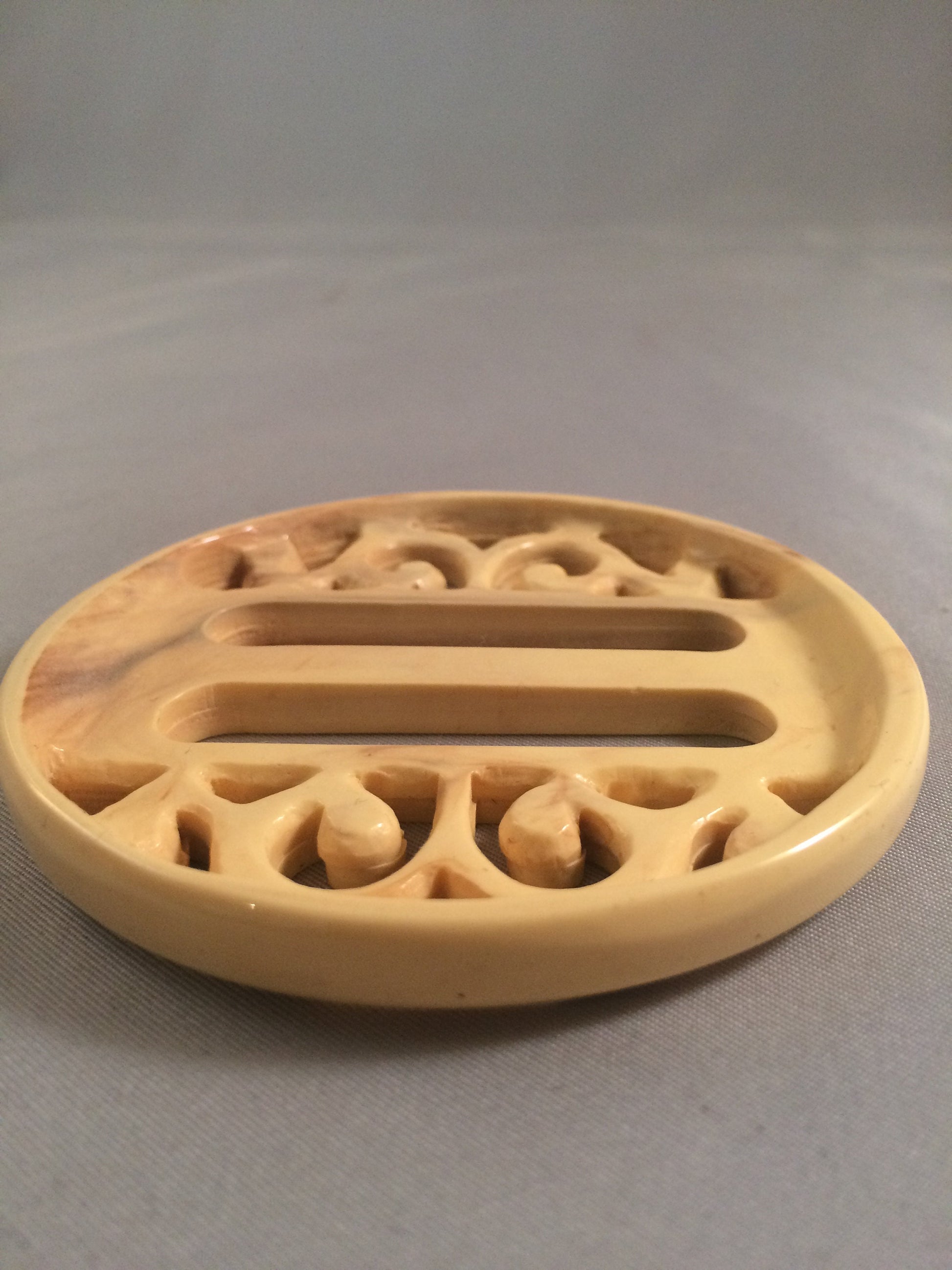 Ivory Bakelite design buckle