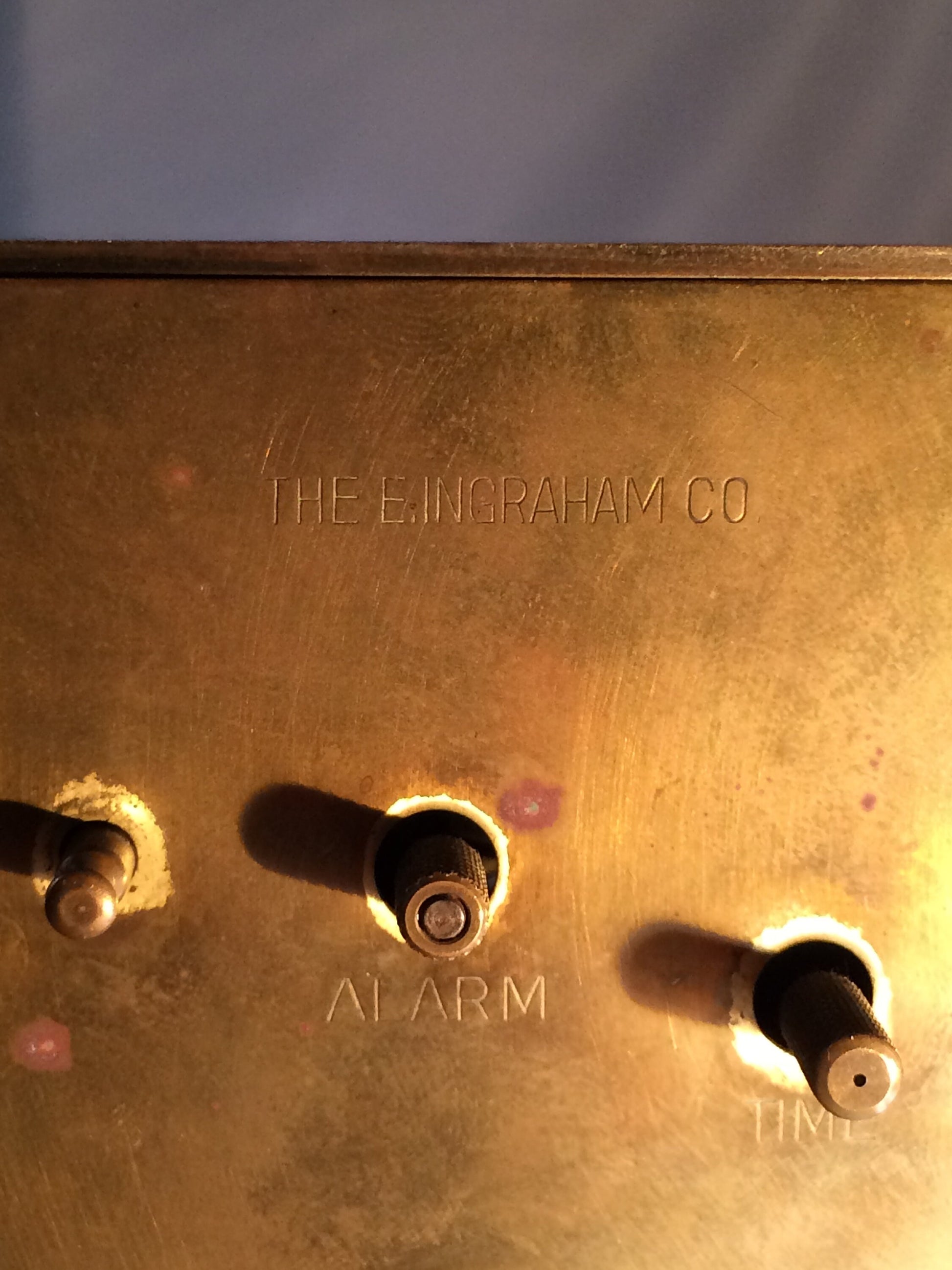 E. Ingraham Brass Mantle Alarm Clock | Home Decor