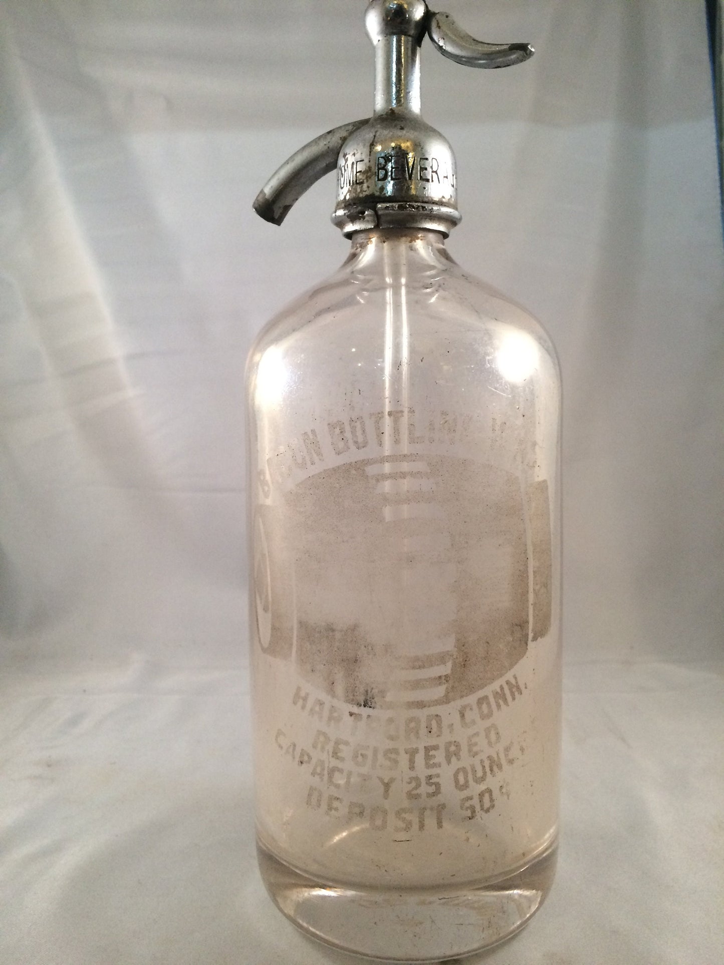 Bacon Bottling Wks company in Hartford Conn Bottle