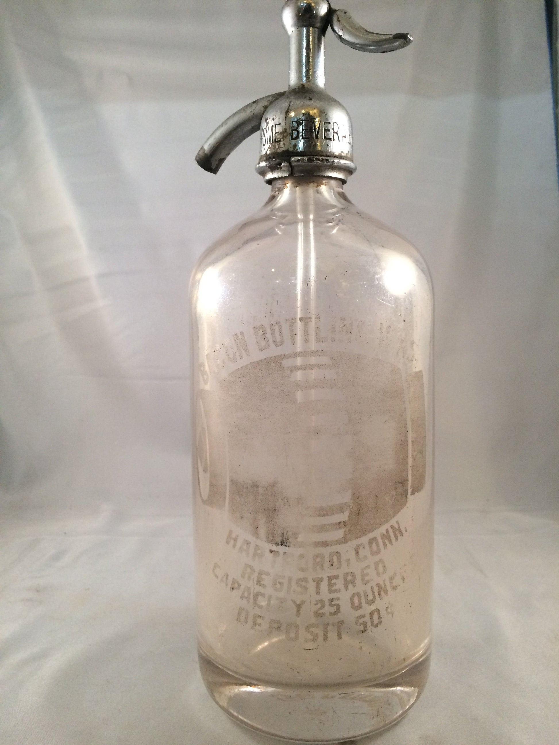 Bacon Bottling Wks company in Hartford Conn Bottle
