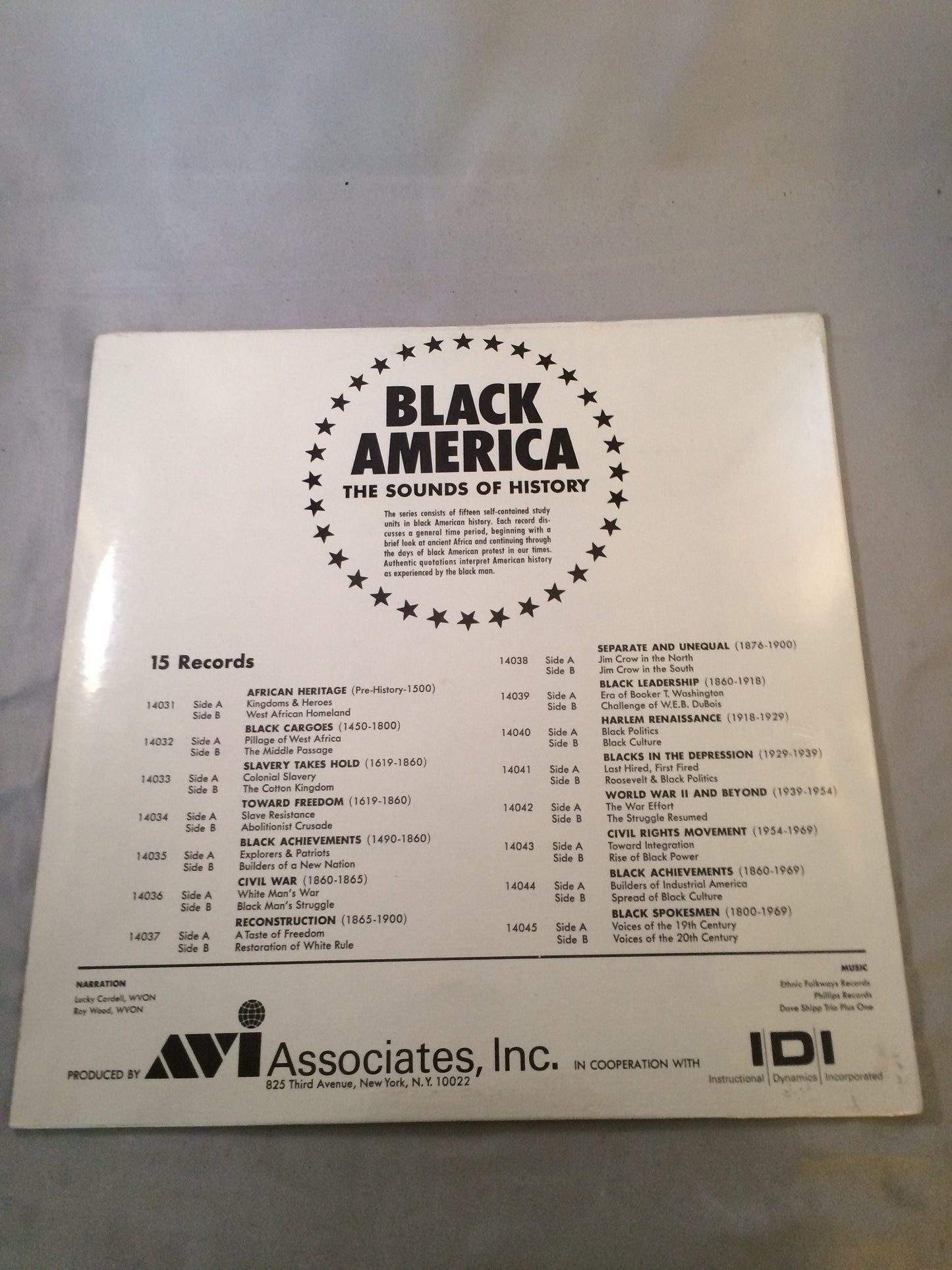 Black America: The Sounds Of History, Sealed Vinyl