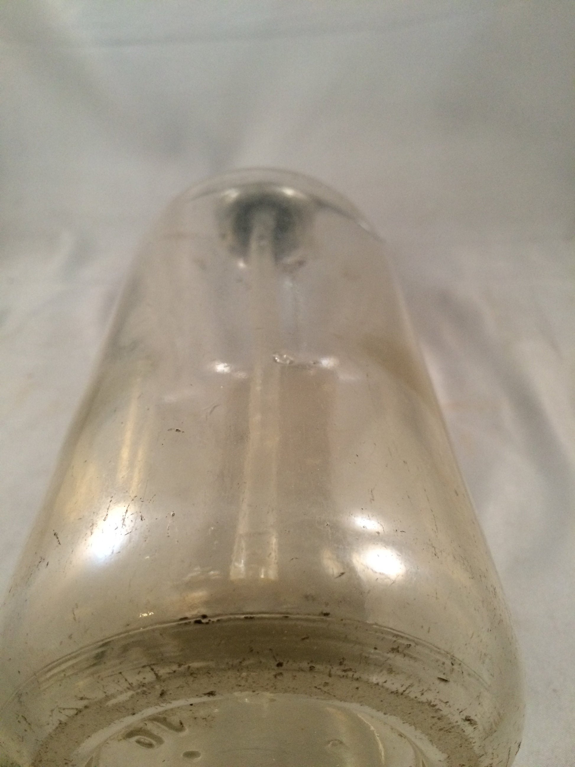 WM. C. Witzel Inc. Clear Etched Glass seltzer bottle